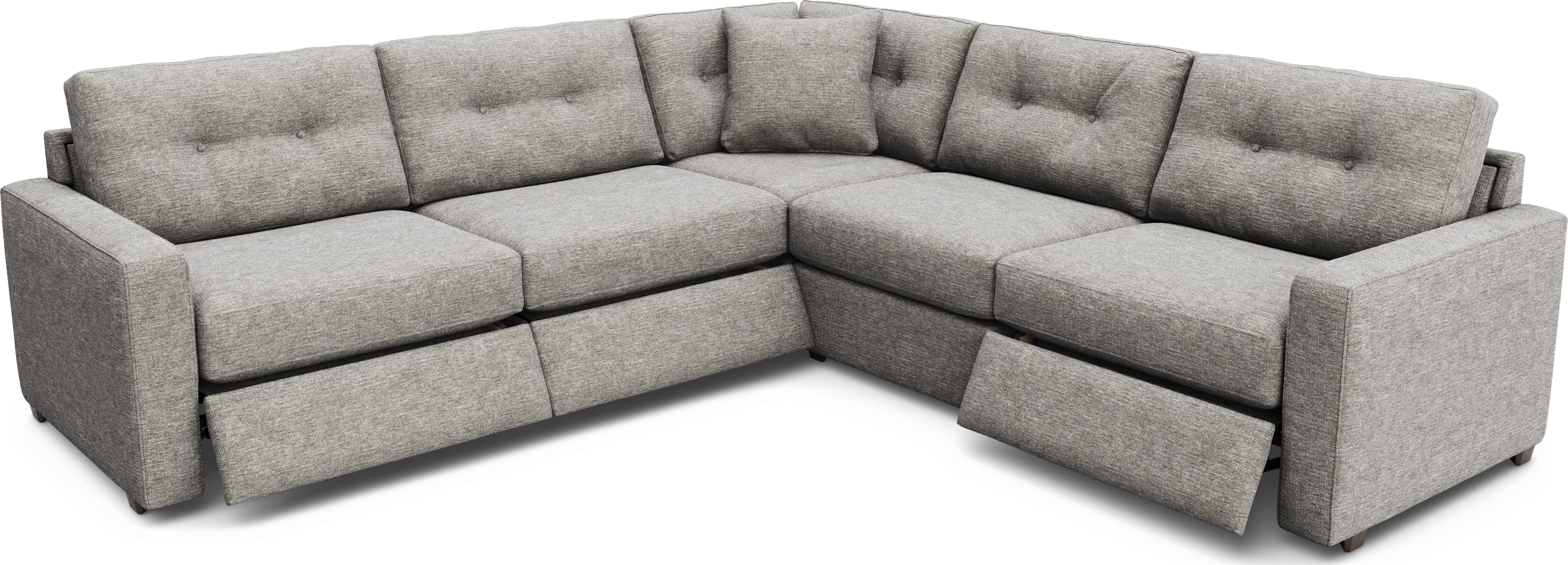 Gray 5 Pc Power Reclining ModularOne - Thumbnail - Image 1
