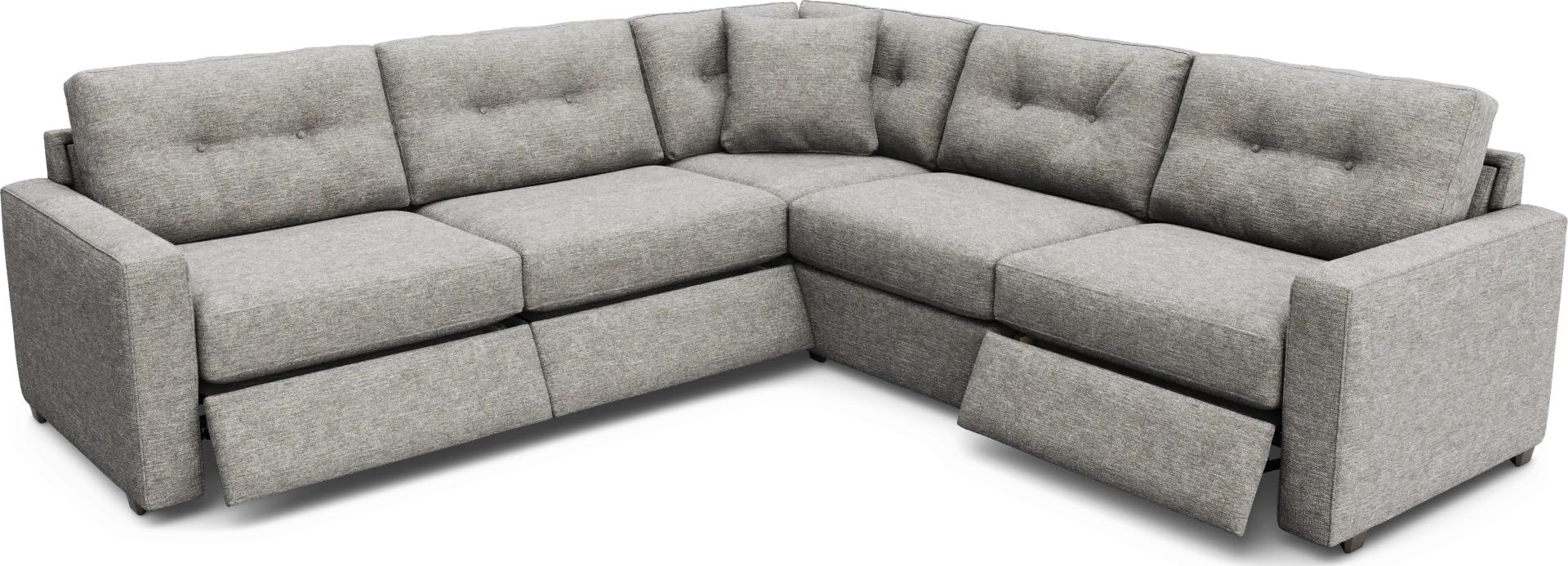 Gray 5 Pc Power Reclining ModularOne