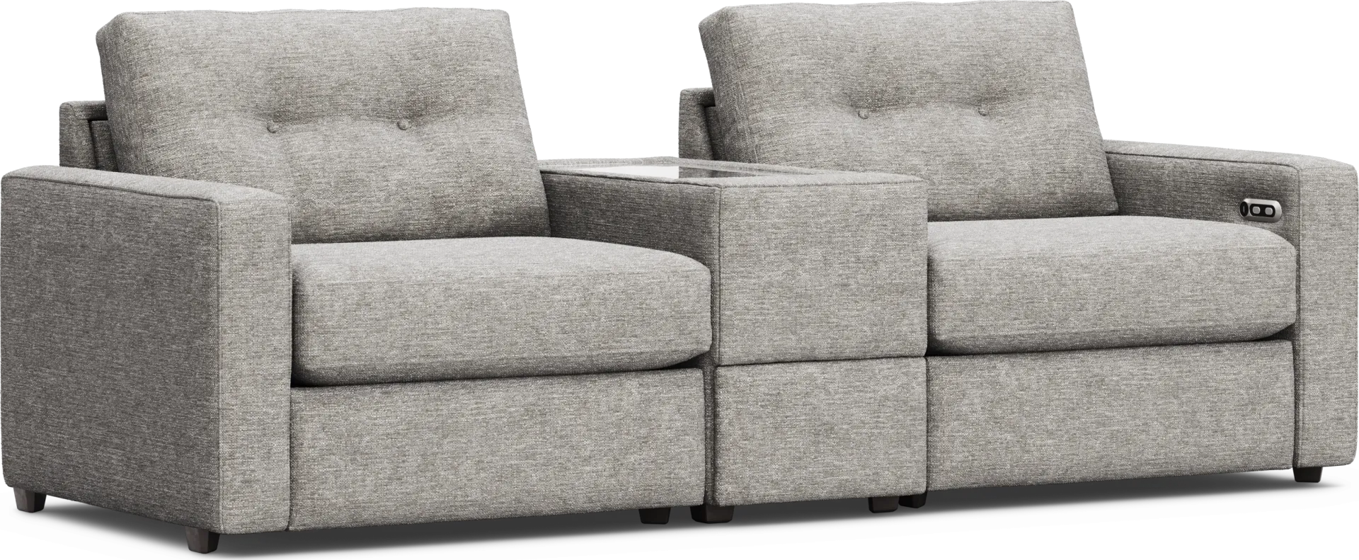 Gray 3 Pc ModularOne with Media Console - Image 1