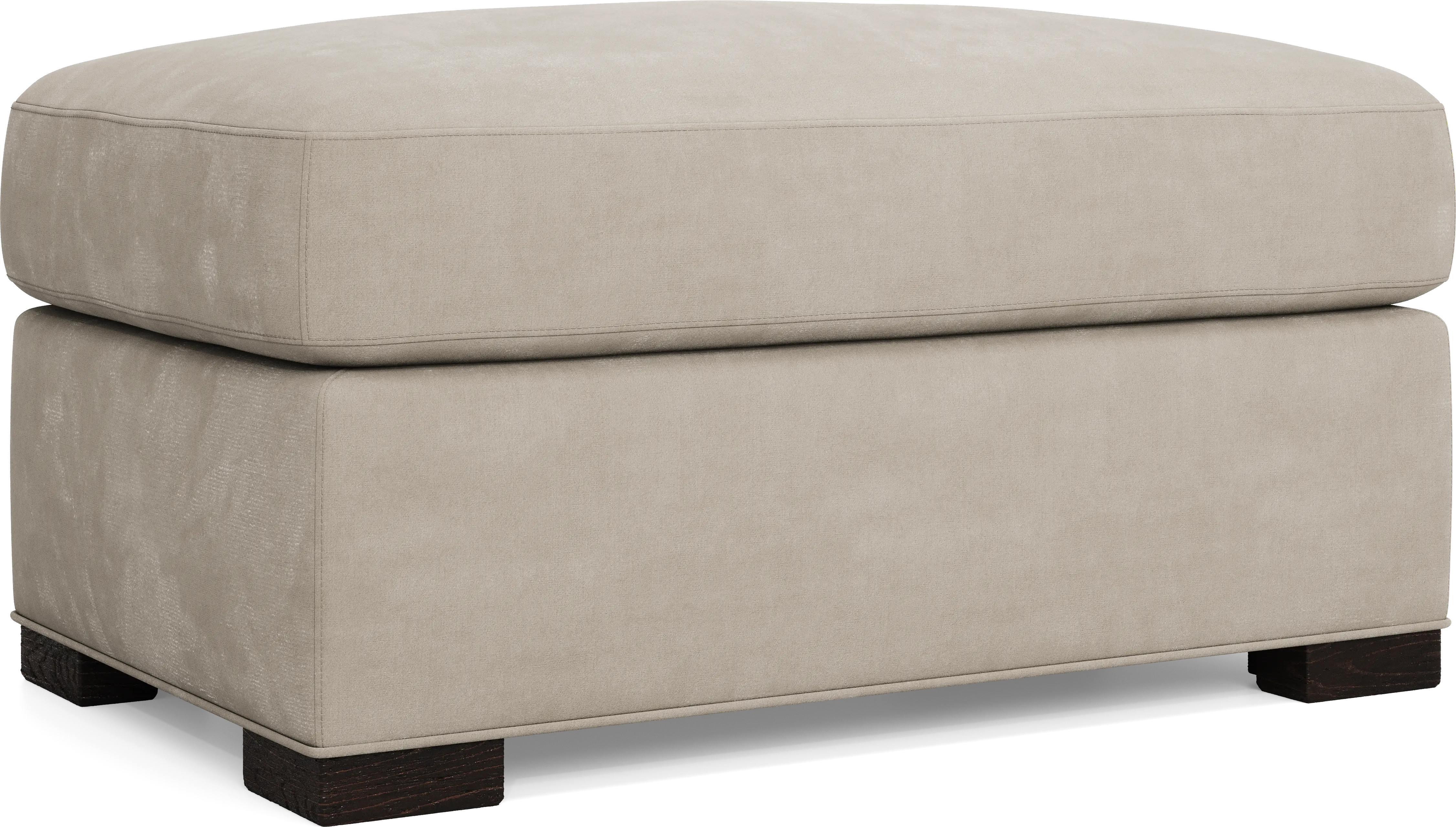 Harmonie Light Taupe Ottoman - Thumbnail - Image 1