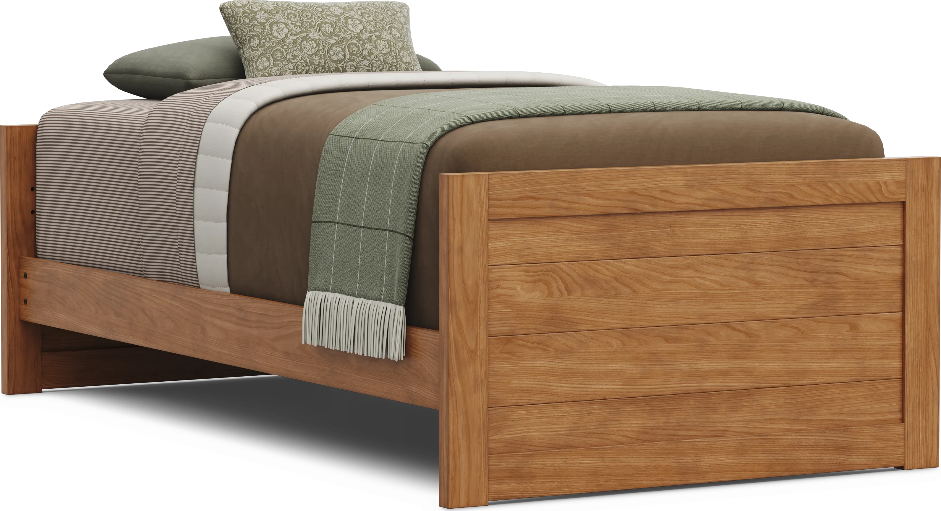Kids Creekside 3.0 Chestnut Color Twin Low Profile Bed - Thumbnail - Image 1
