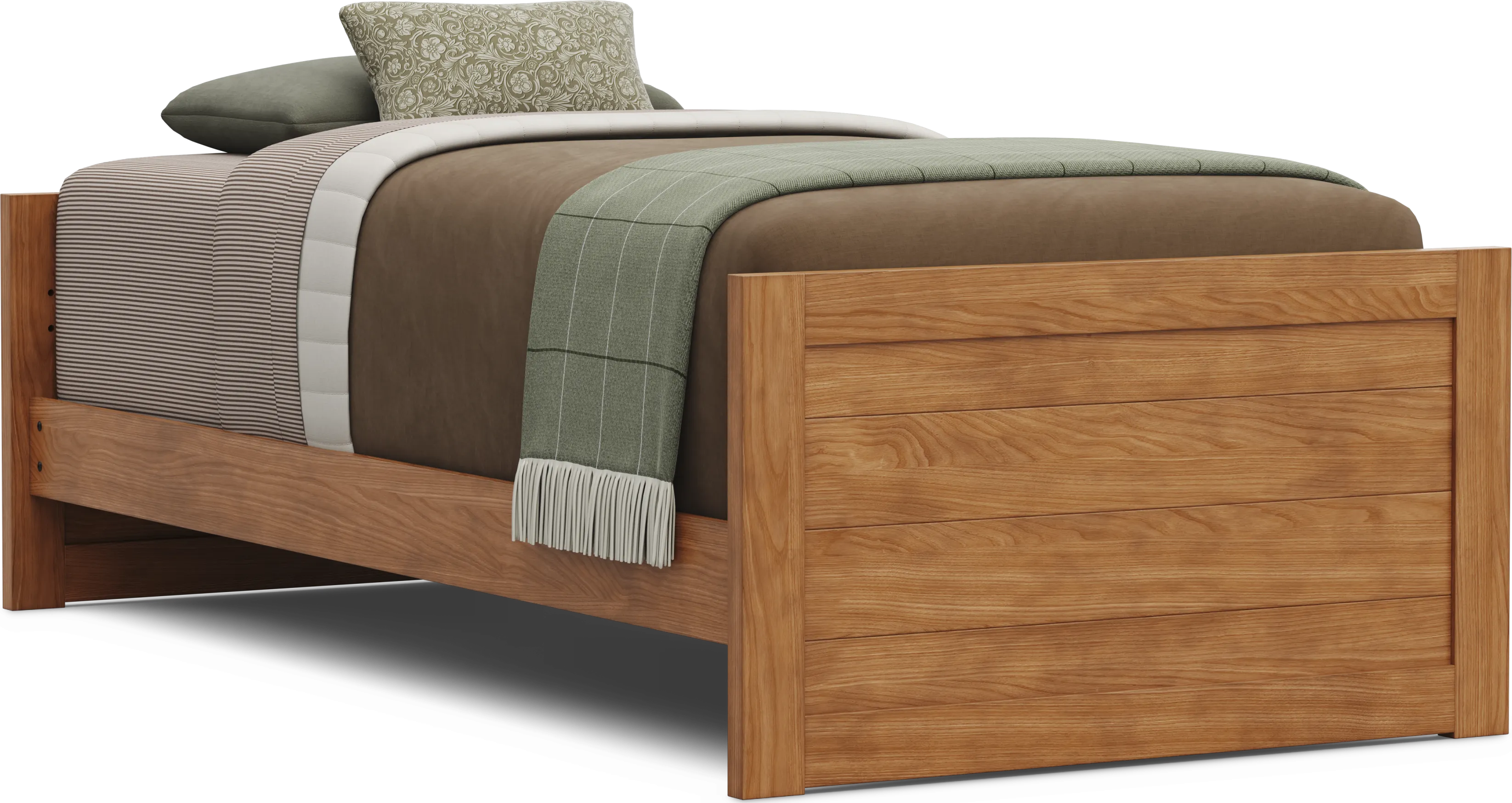 Kids Creekside 3.0 Chestnut Color Twin XL Low Profile Bed - Thumbnail - Image 1