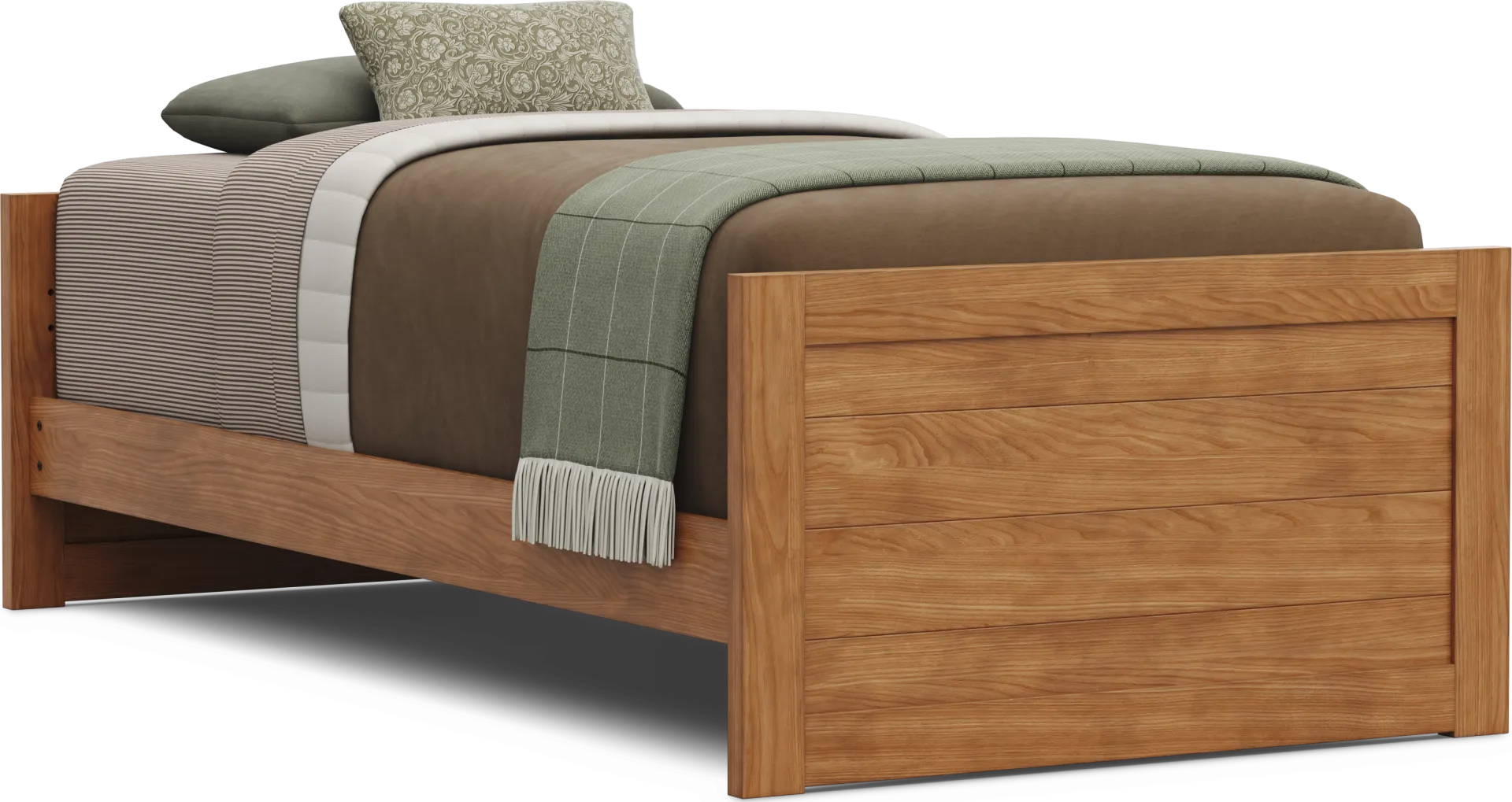 Kids Creekside 3.0 Chestnut Color Twin XL Low Profile Bed - Image 1