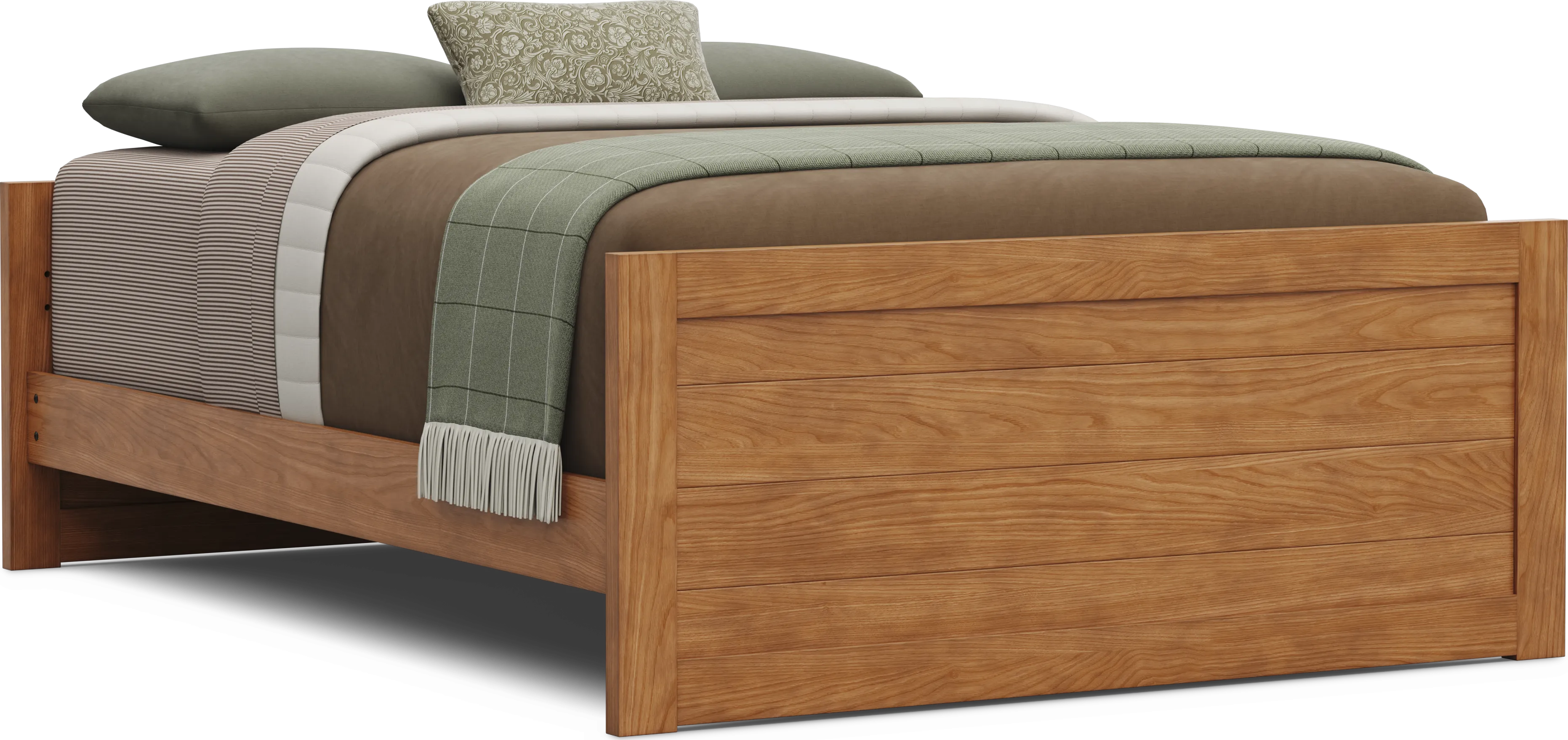 Kids Creekside 3.0 Chestnut Color Full Low Profile Bed - Thumbnail - Image 1