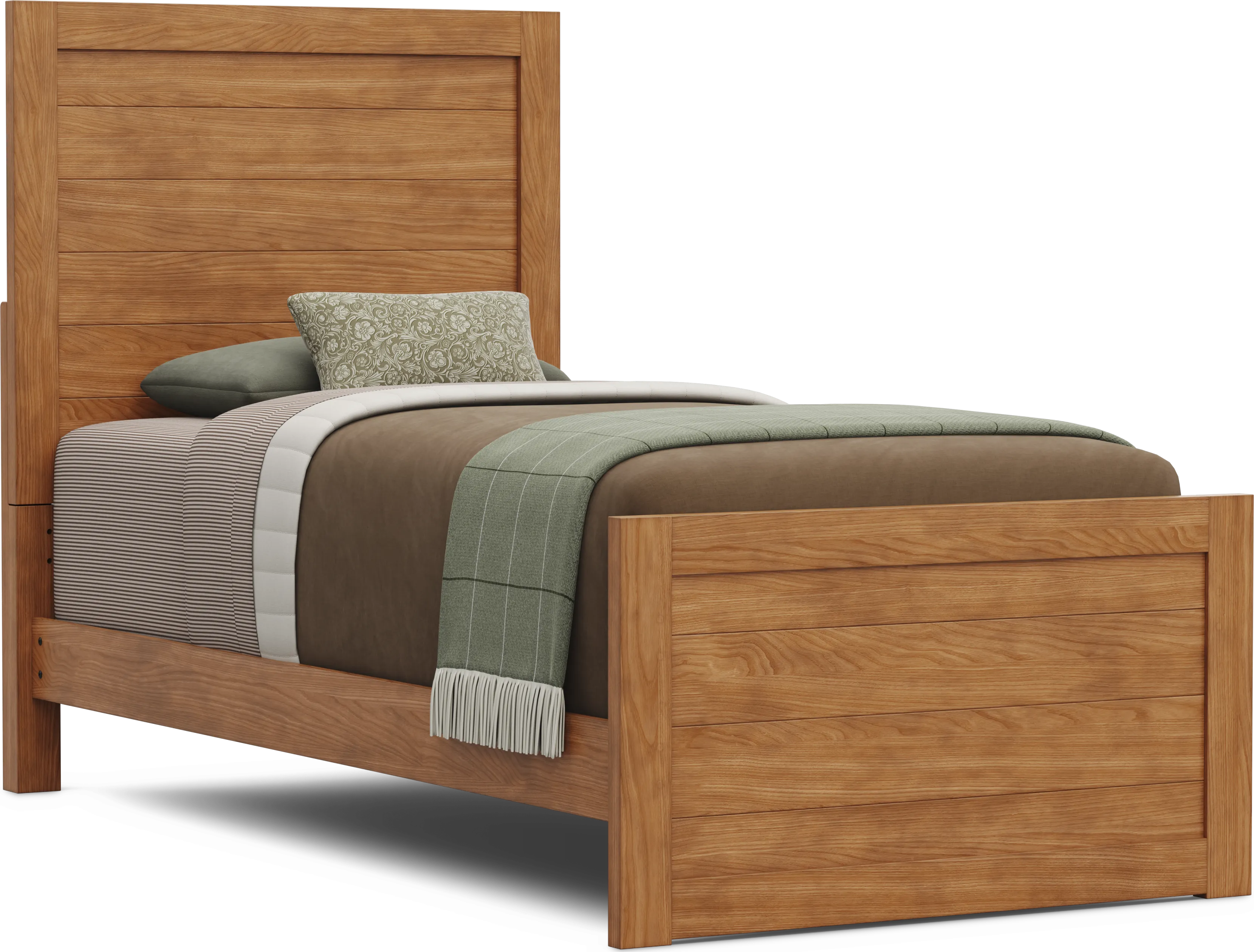 Kids Creekside 3.0 Chestnut Color Twin XL Panel Bed - Thumbnail - Image 1