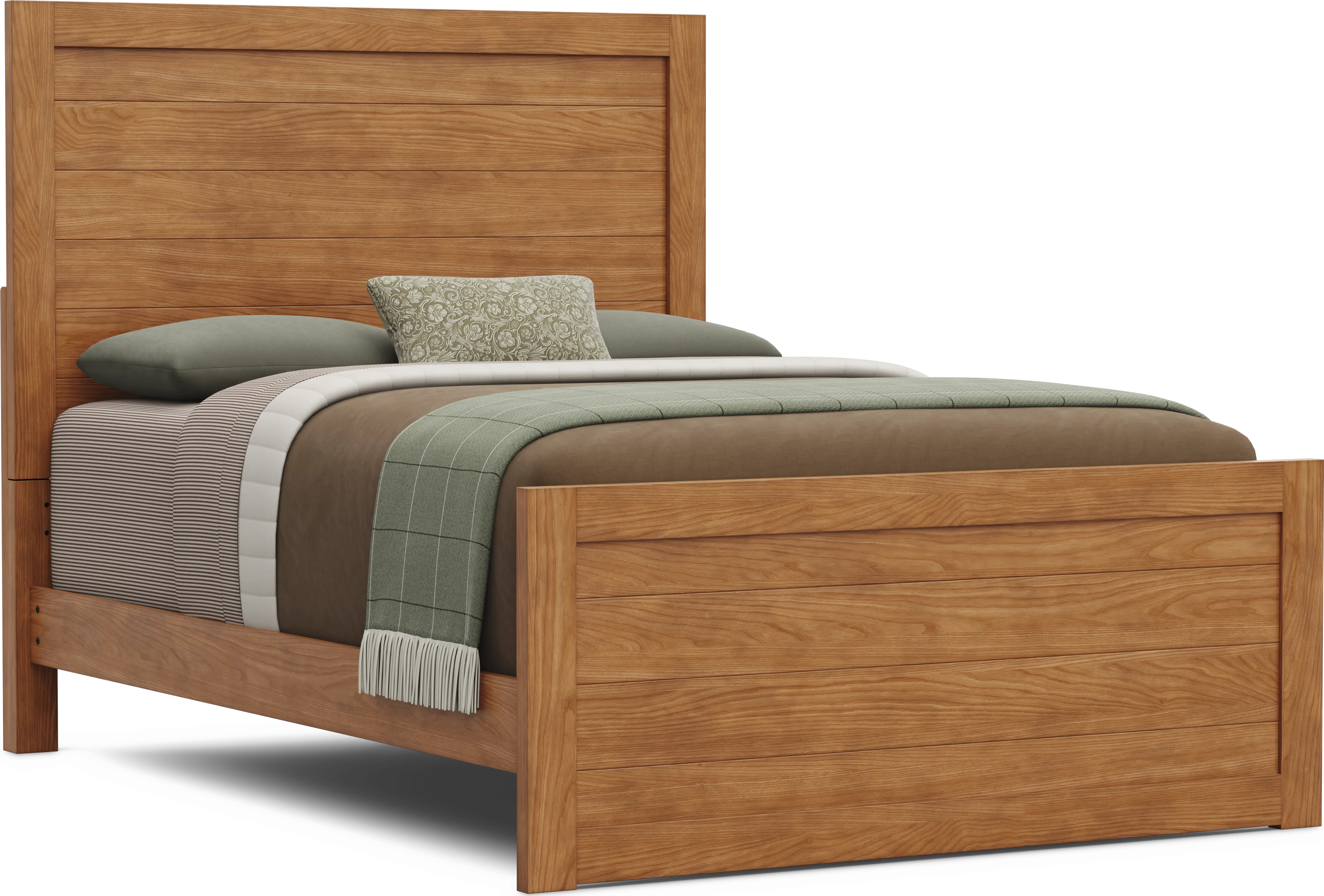 Kids Creekside 2.0 Chestnut Full Panel Bed - Thumbnail - Image 1