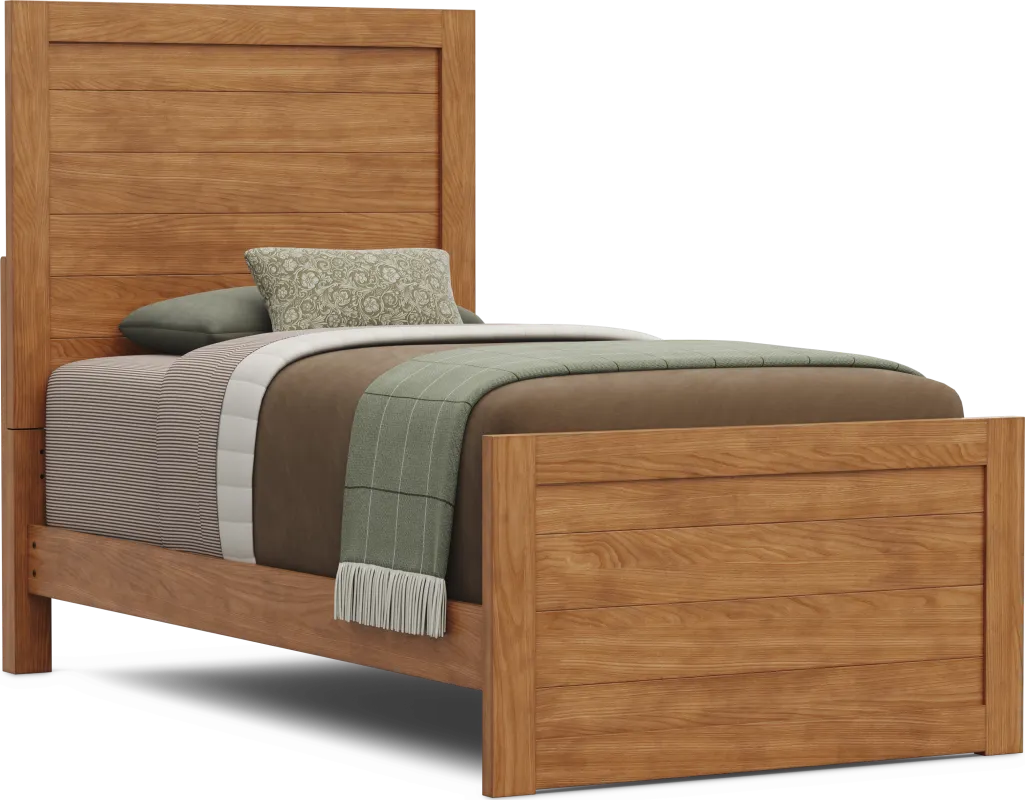 Kids Creekside 3.0 Chestnut Color Twin Panel Bed
