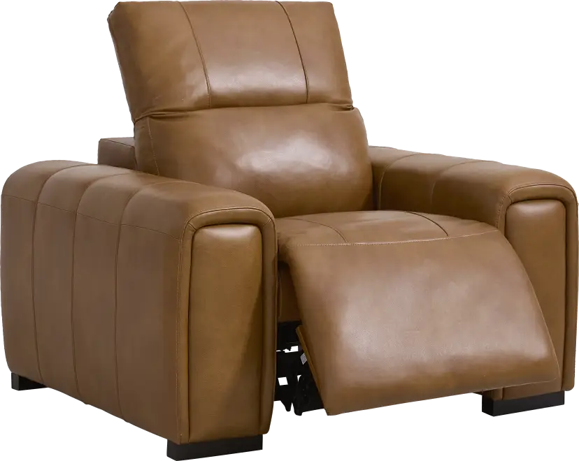 Huntington Saddle Leather Dual Power Recliner