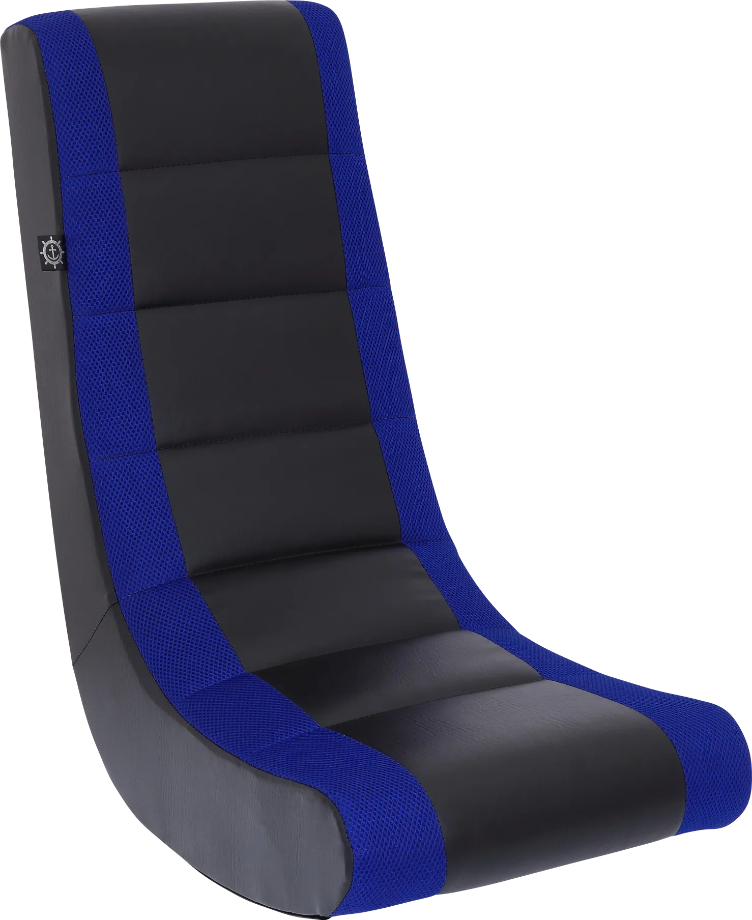 Kids Silro Black/Blue Gaming Rocker - Image 1