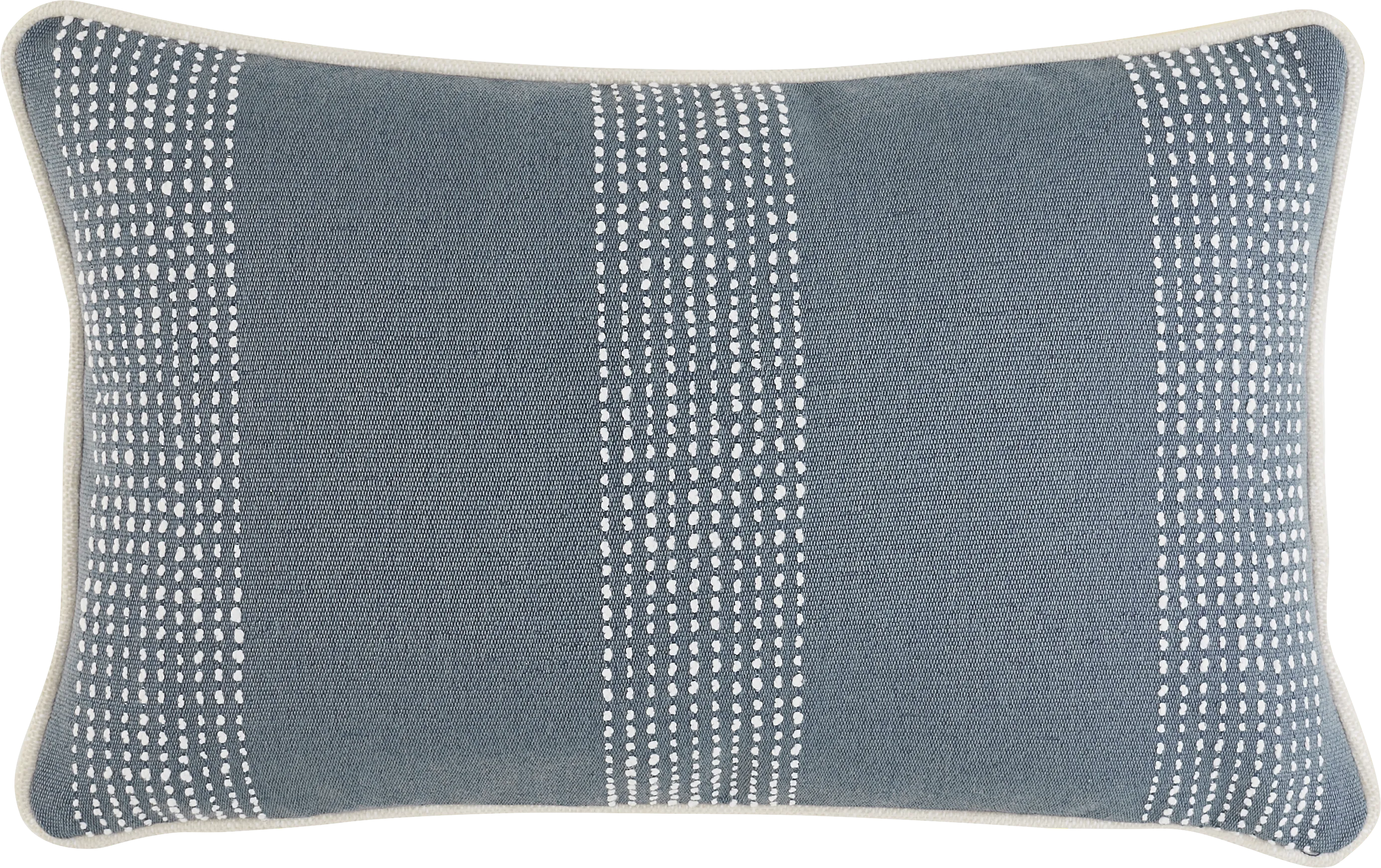 Caper Slate Indoor/Outdoor Kidney Pillow - Image 1