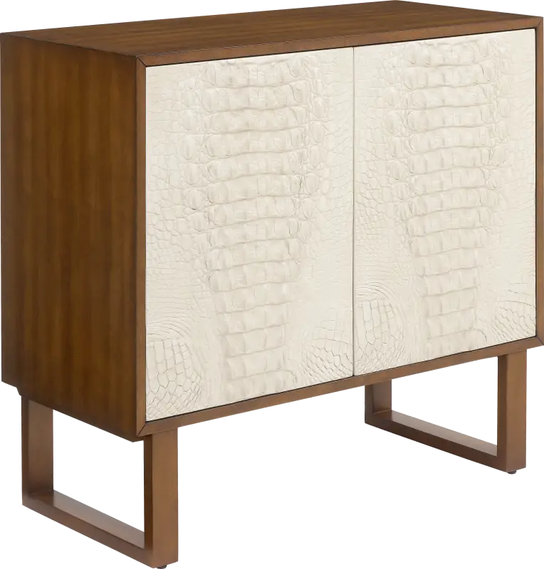 Caiman Chestnut Two Door Accent Chest