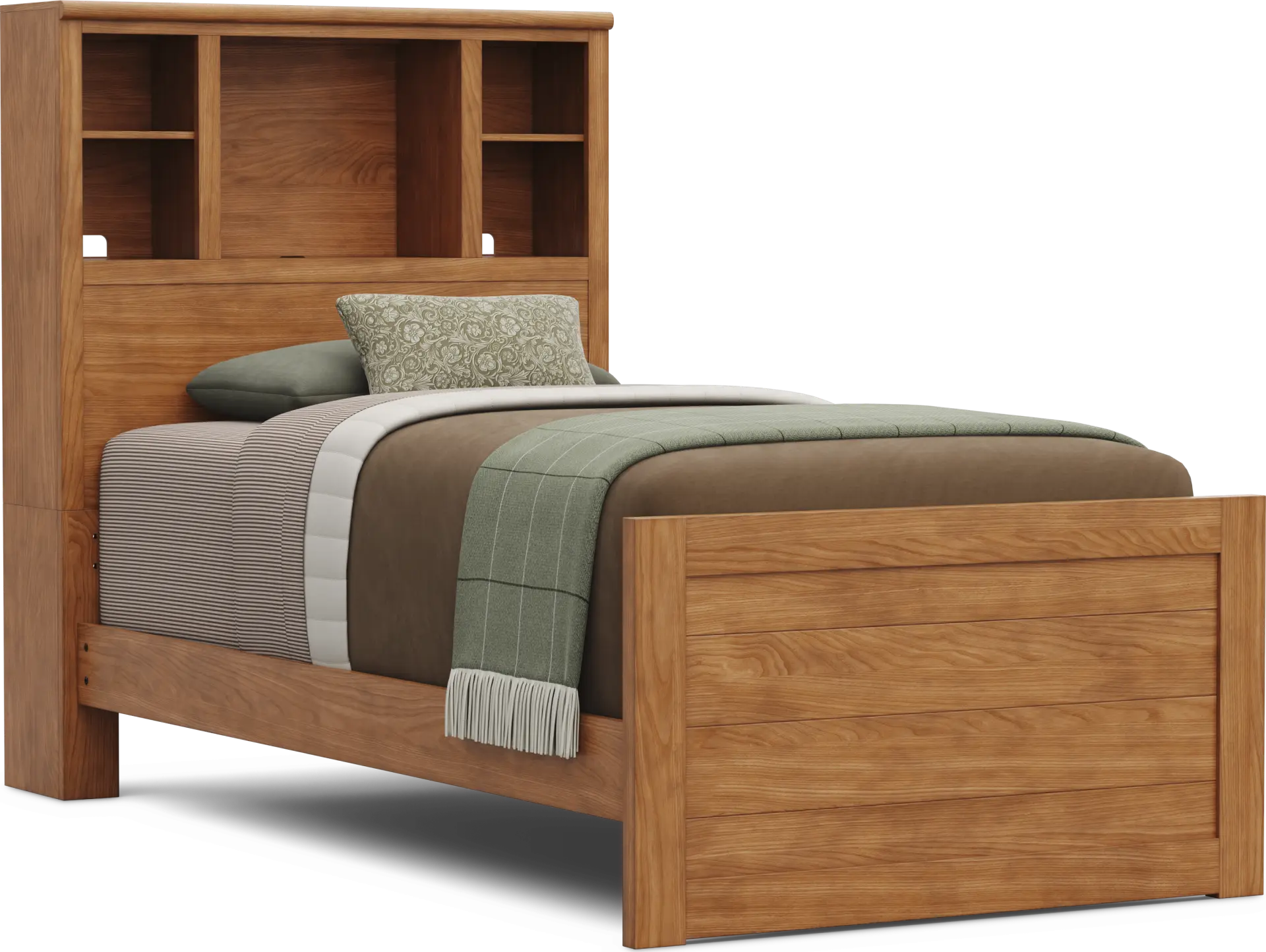 Kids Creekside 3.0 Chestnut Color Twin Bookcase Bed