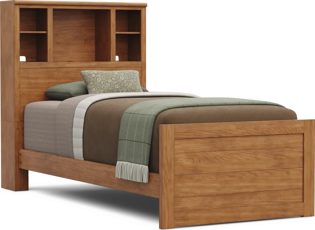 Kids Creekside 3.0 Chestnut Color Twin XL Bookcase Bed