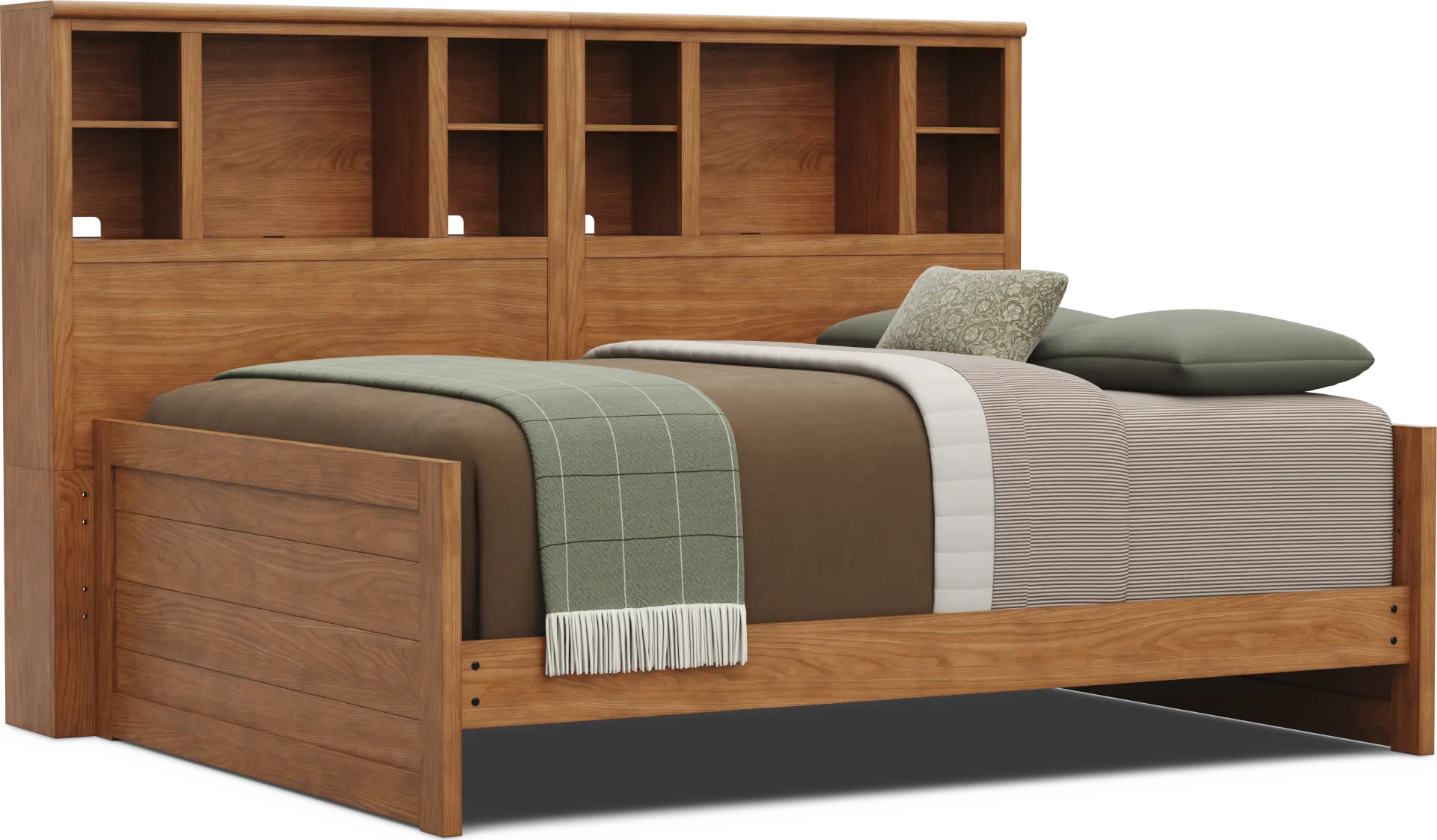 Kids Creekside 3.0 Chestnut Color Full Bookcase Wall Bed