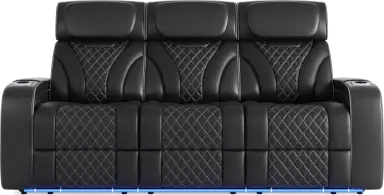 triple power reclining sofa