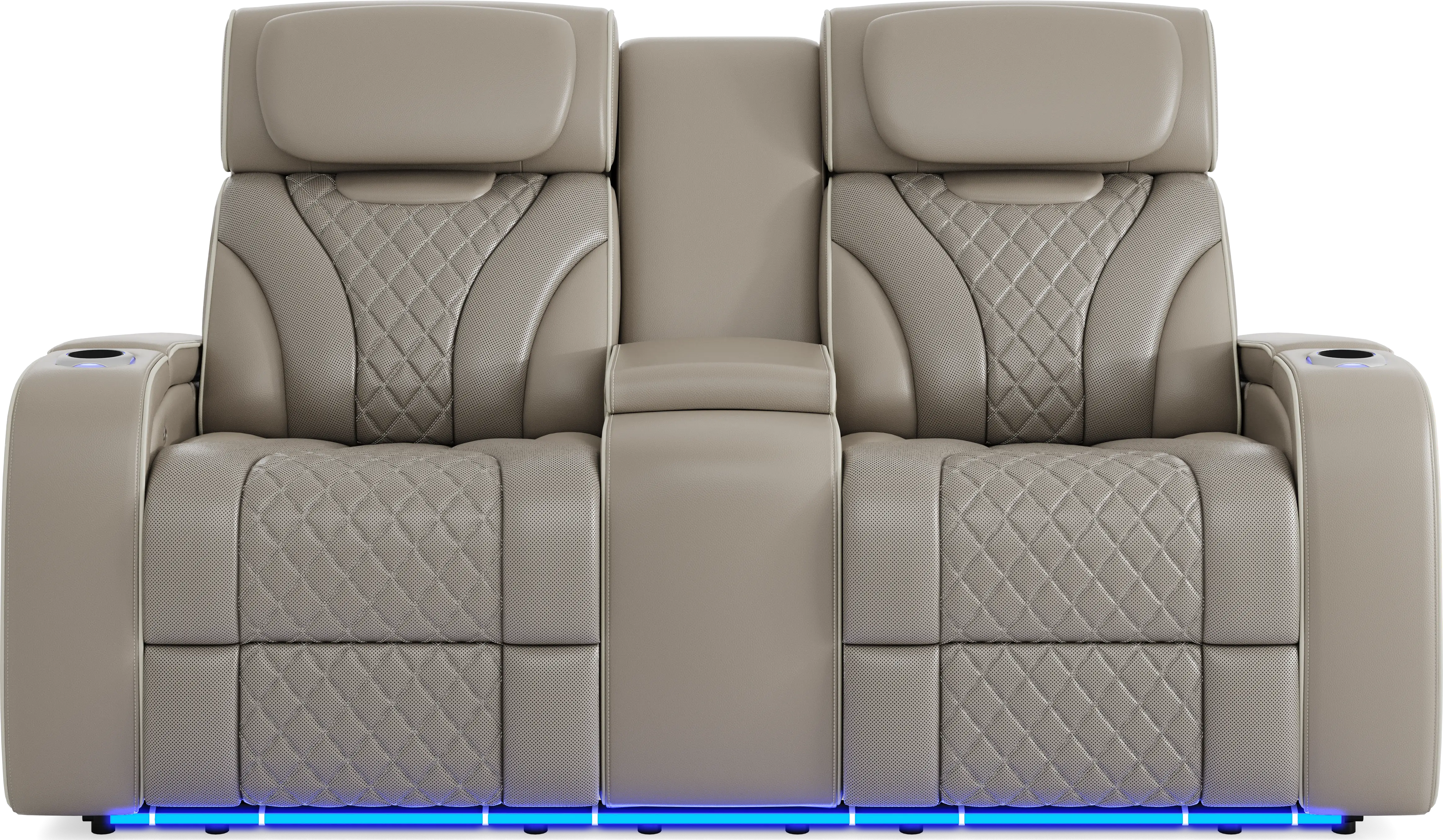 Horizon Ridge Beige Leather 6 Pc Triple Power Reclining Living Room with Massage and Heat - Thumbnail - Image 12