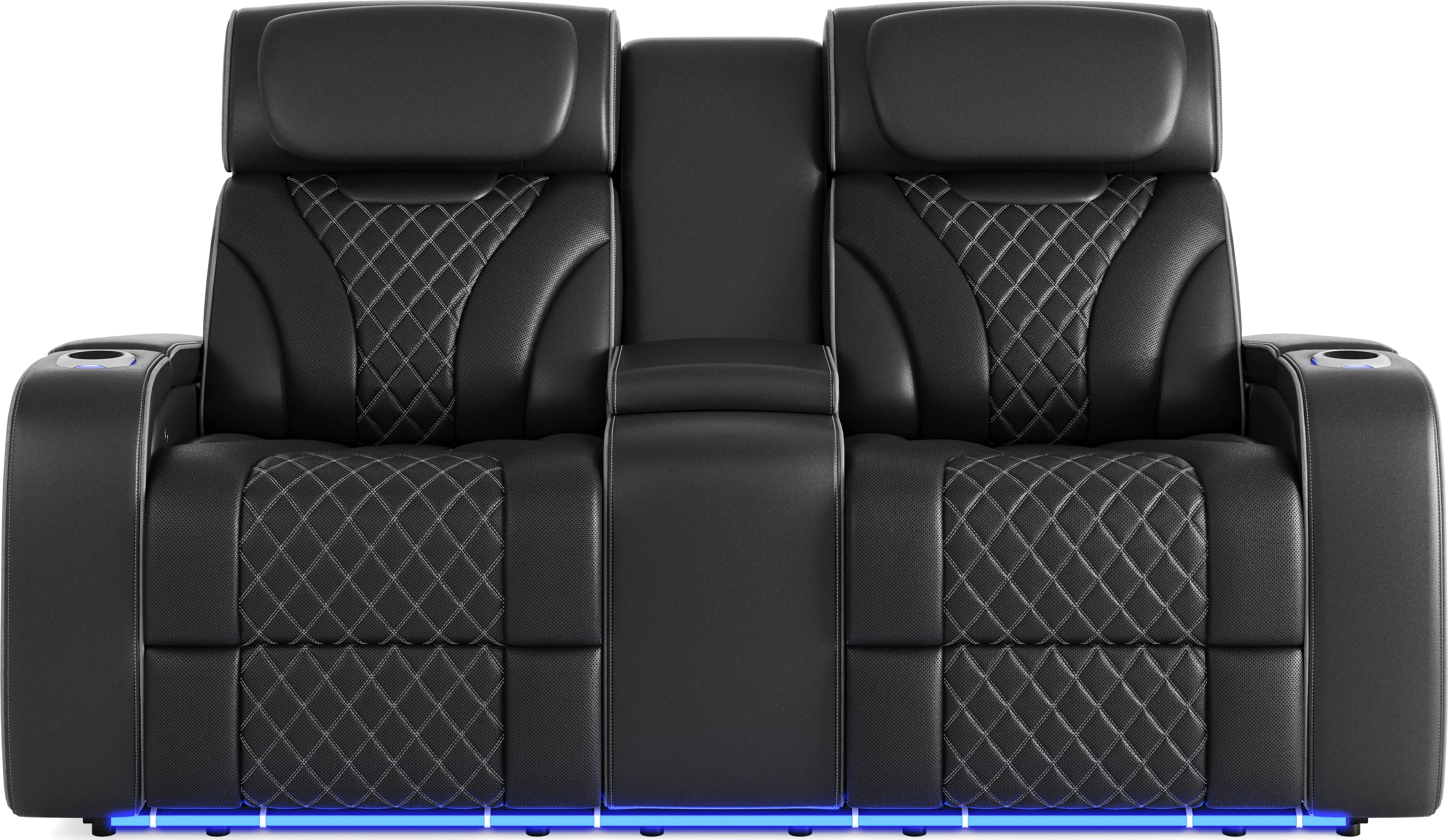 Horizon Ridge Black Leather 6 Pc Triple Power Reclining Living Room with Massage and Heat - Thumbnail - Image 14