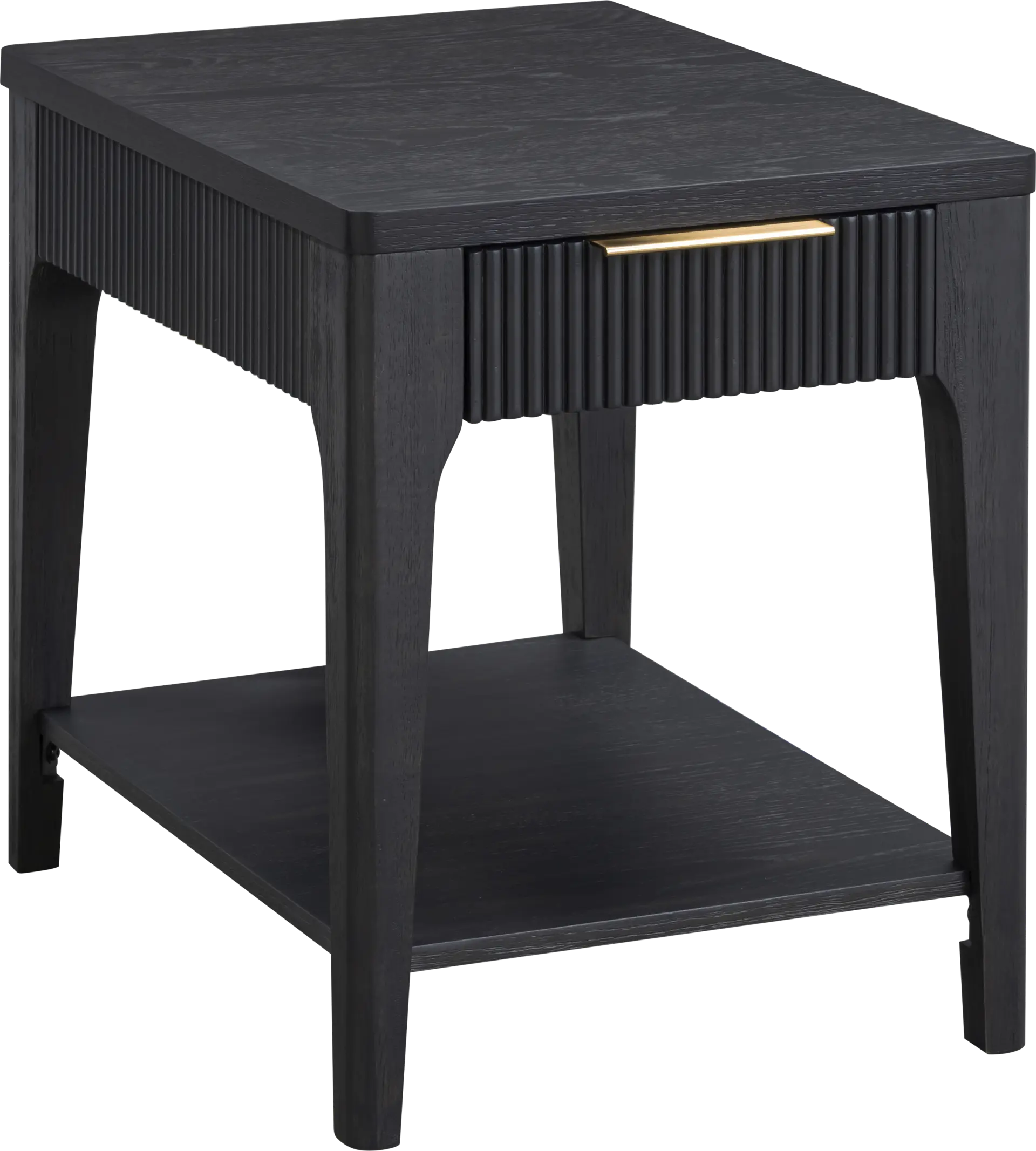 Cassius Black Chairside Table