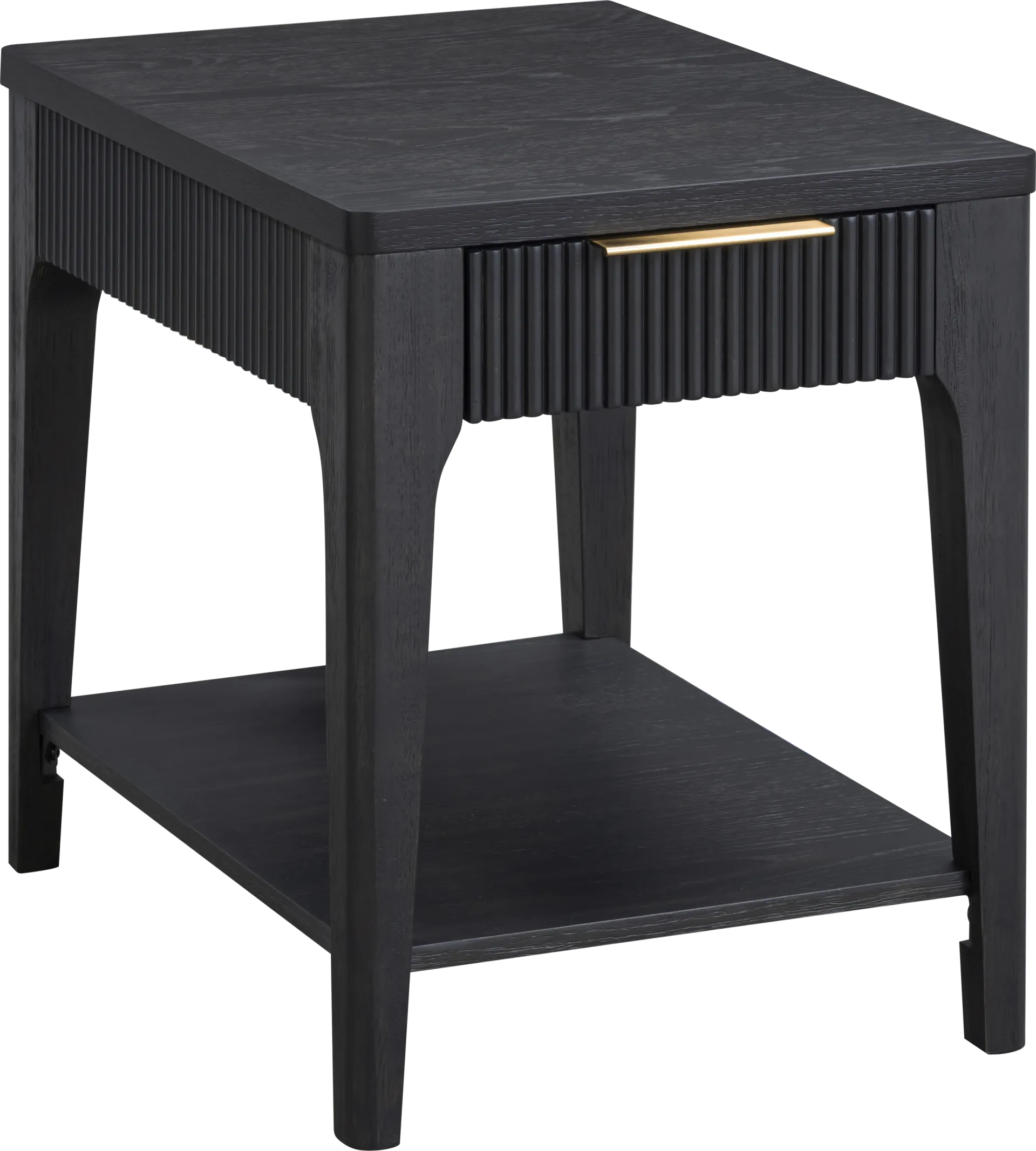 Cassius Black Chairside Table - Image 1