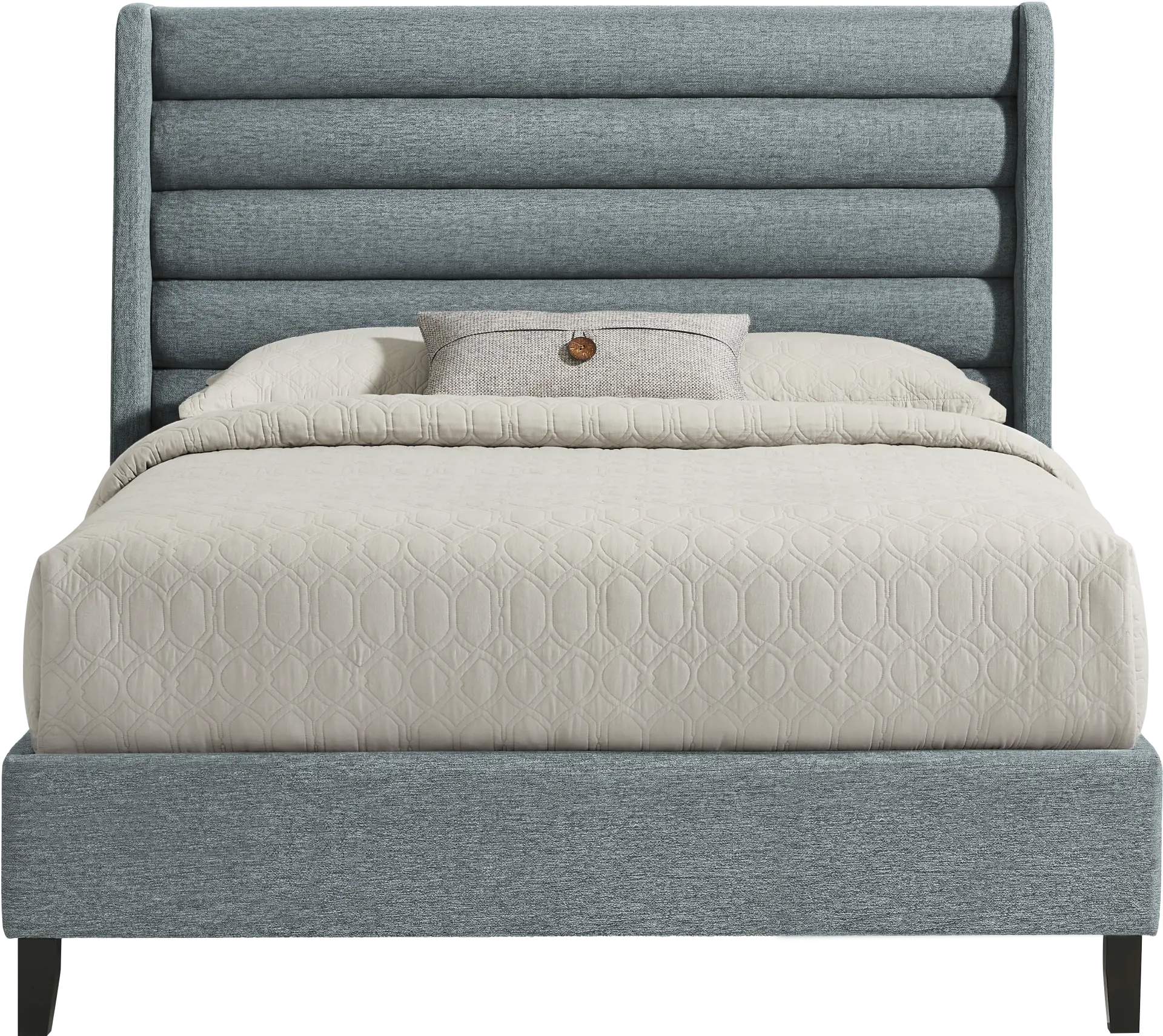 Genovia Green 3 Pc Queen Upholstered Bed