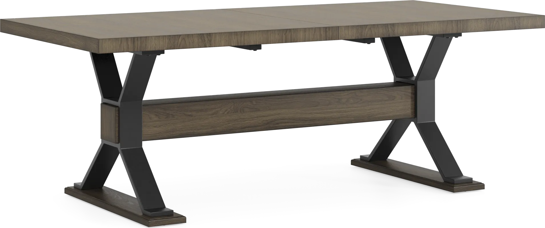 Hazelnut Woods Brown 84-102 in. Dining Table