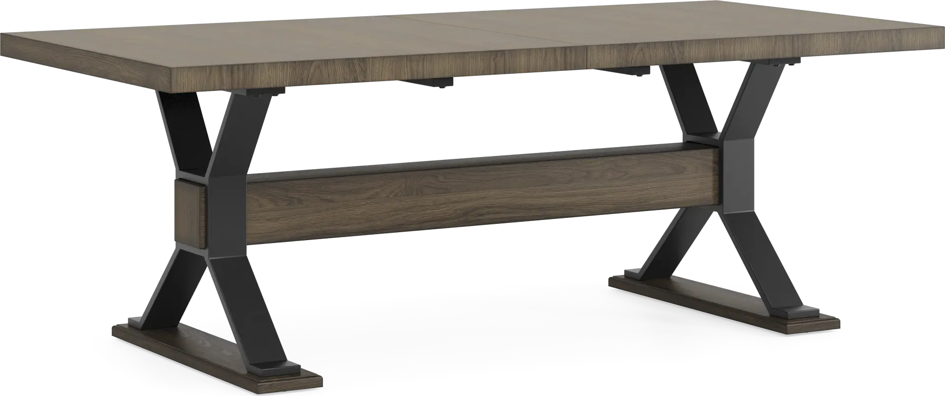 Hazelnut Woods Brown 84-102 in. Dining Table
