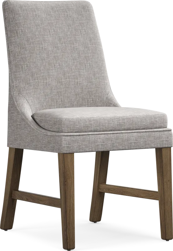 Hazelnut Woods Brown Upholstered Side Chair