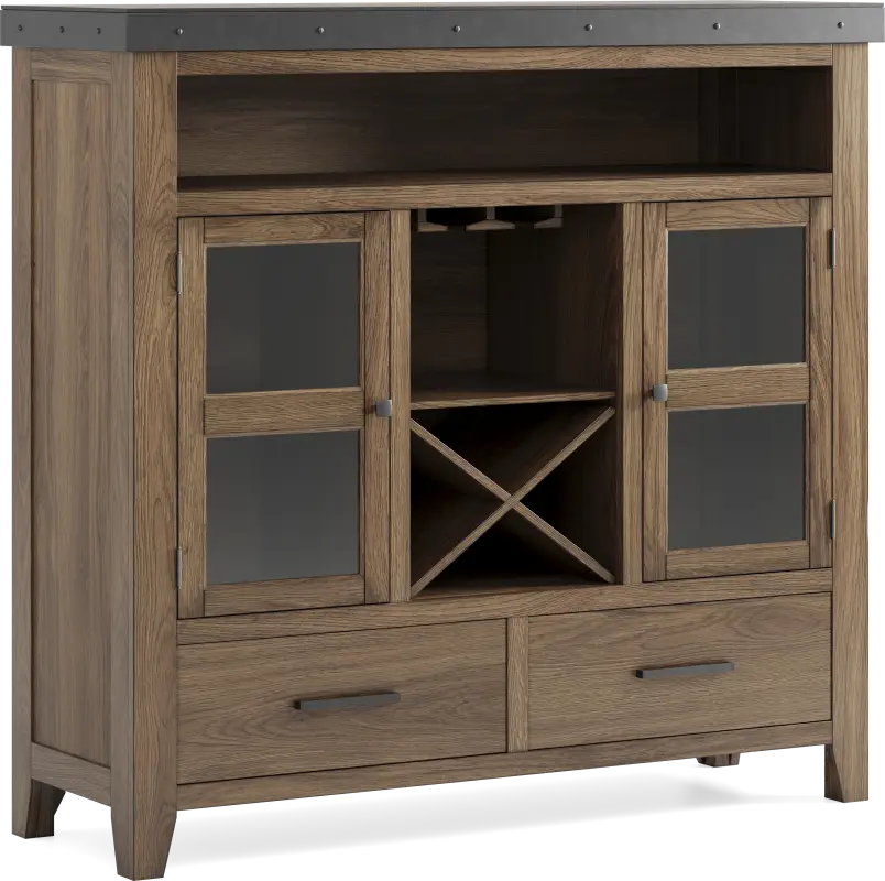 Hazelnut Woods Brown Server