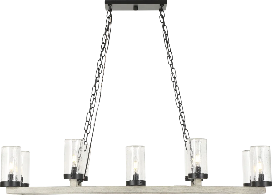 Whitgeo Black Indoor/Outdoor Chandelier