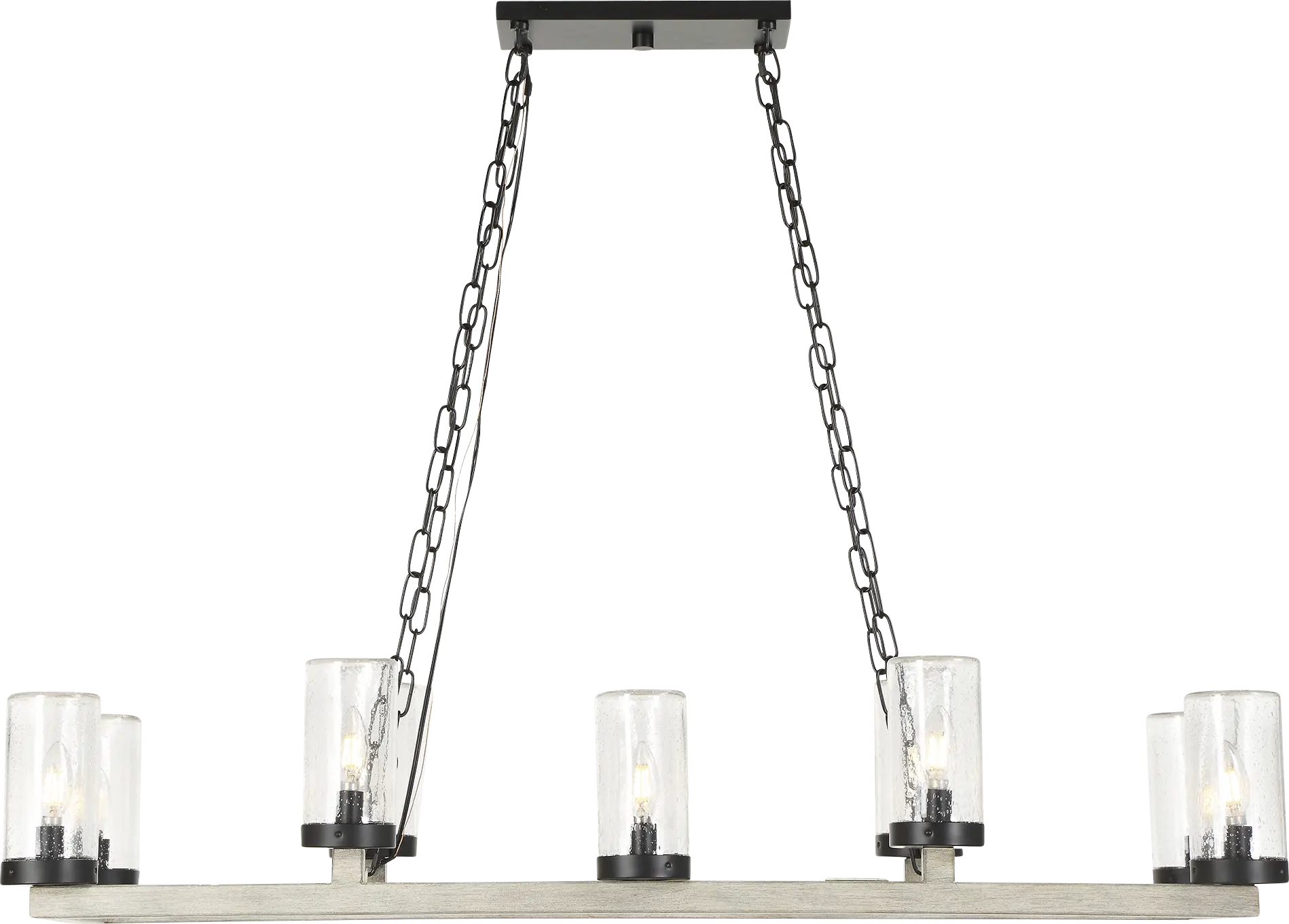 Whitgeo Black Indoor/Outdoor Chandelier