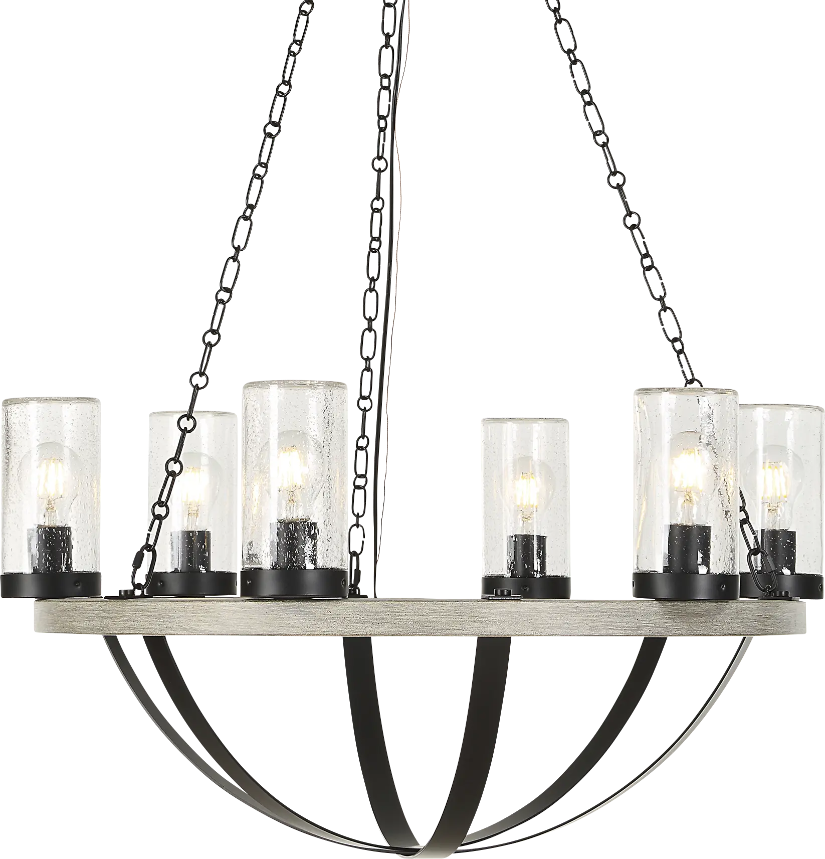 Irribo Black Indoor/Outdoor Chandelier