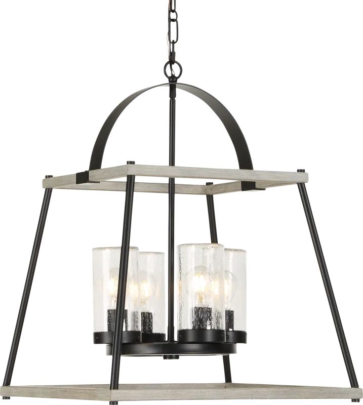 Lourberry Black Indoor/Outdoor Pendant