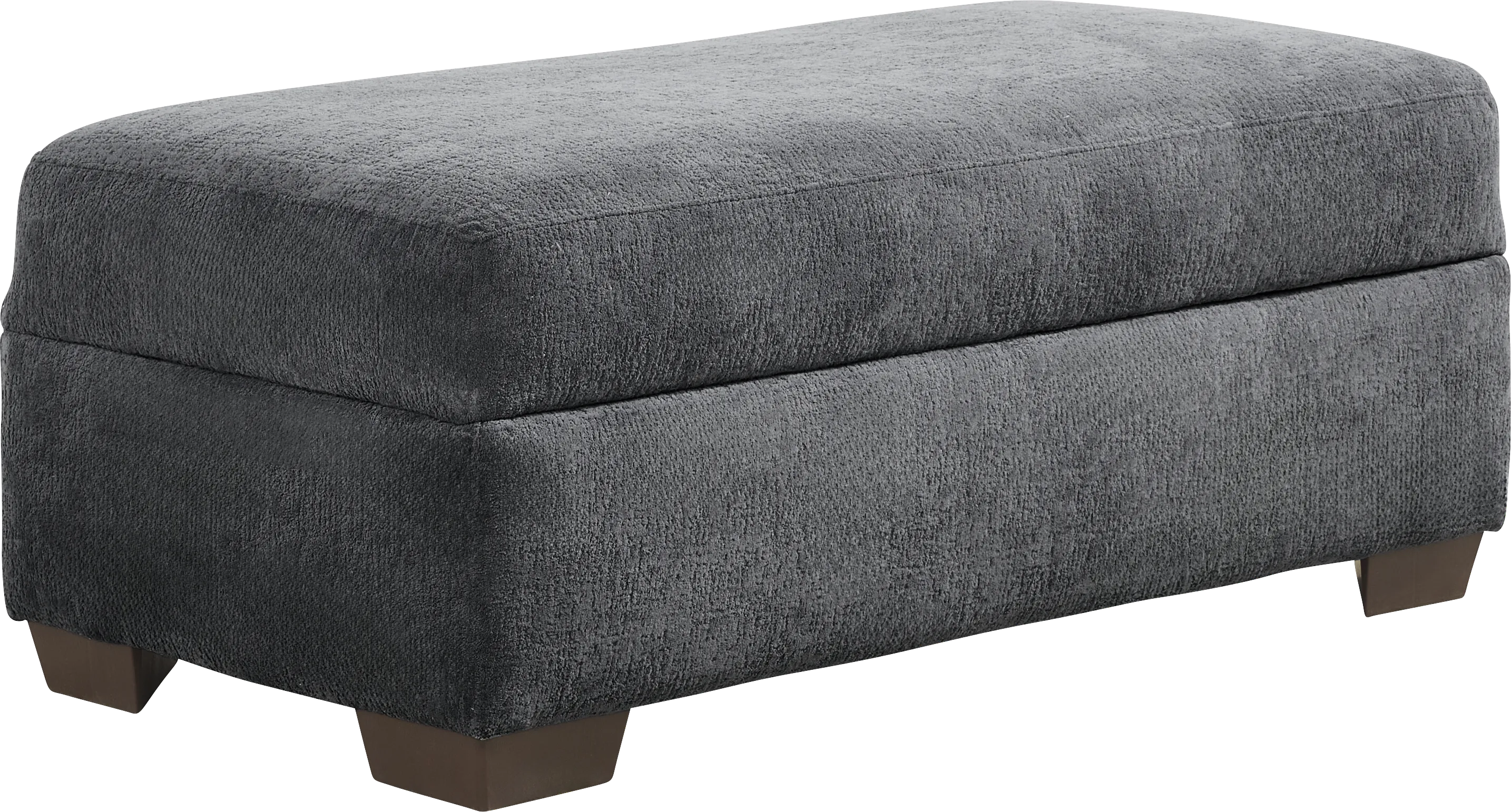 Wallace Gray Storage Ottoman - Thumbnail - Image 1