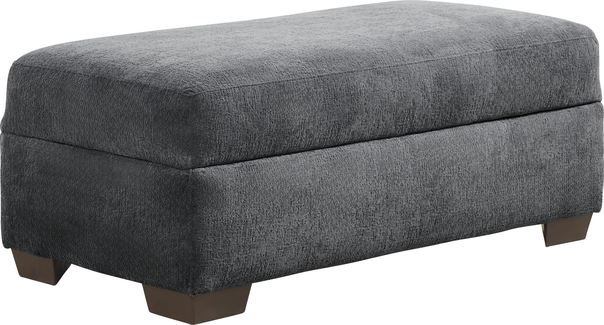 Wallace Gray Storage Ottoman - Image 1