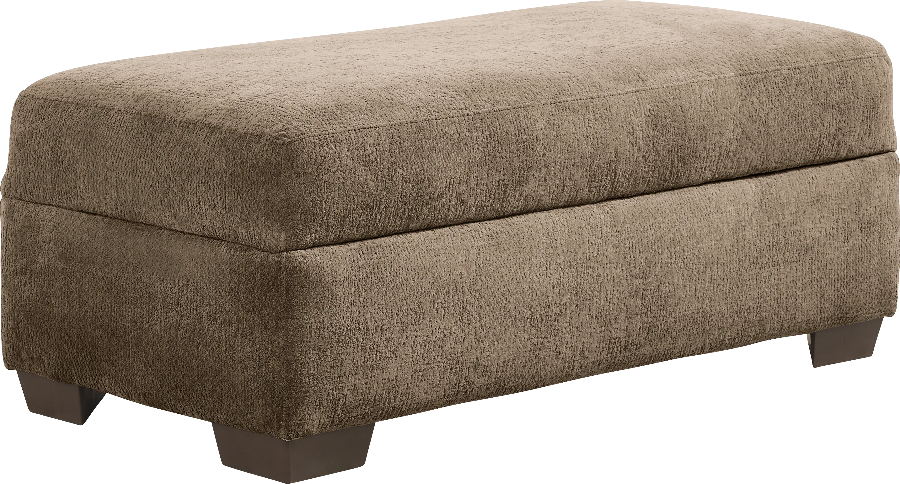 Wallace Tan Storage Ottoman - Thumbnail - Image 1