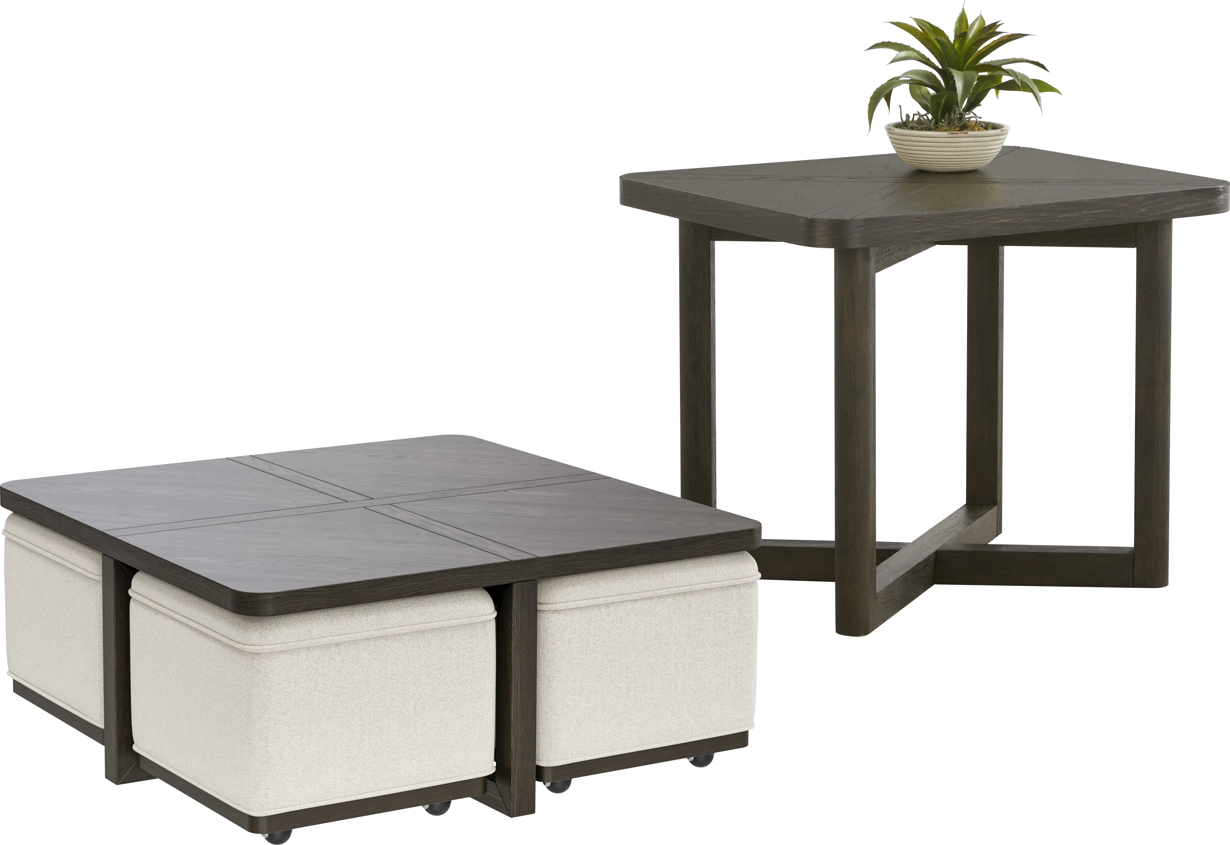 Bremen Charcoal 2 Pc Table Set - Thumbnail - Image 1
