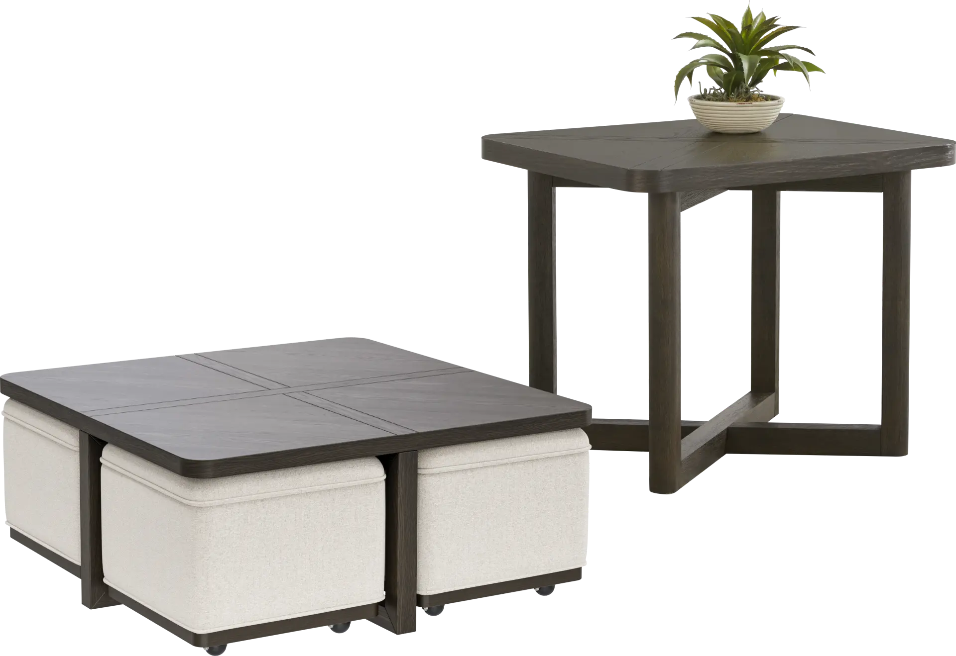 Bremen Charcoal 2 Pc Table Set
