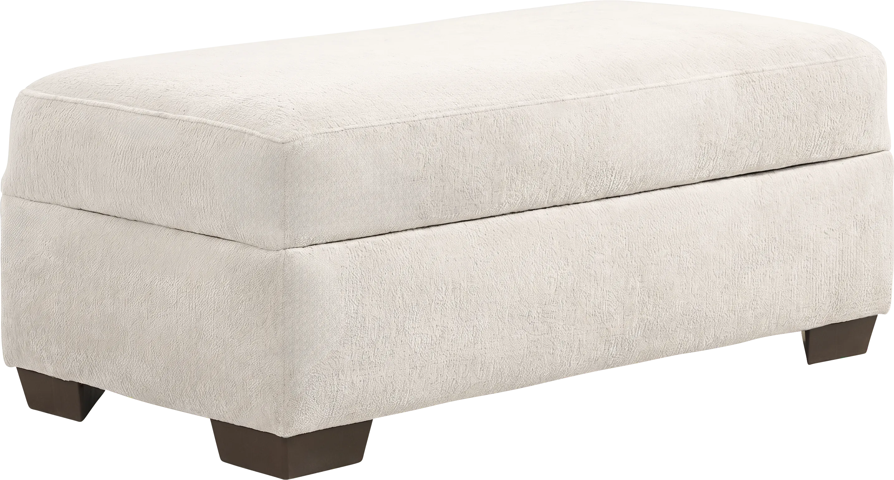 Wallace Cream Storage Ottoman - Thumbnail - Image 1