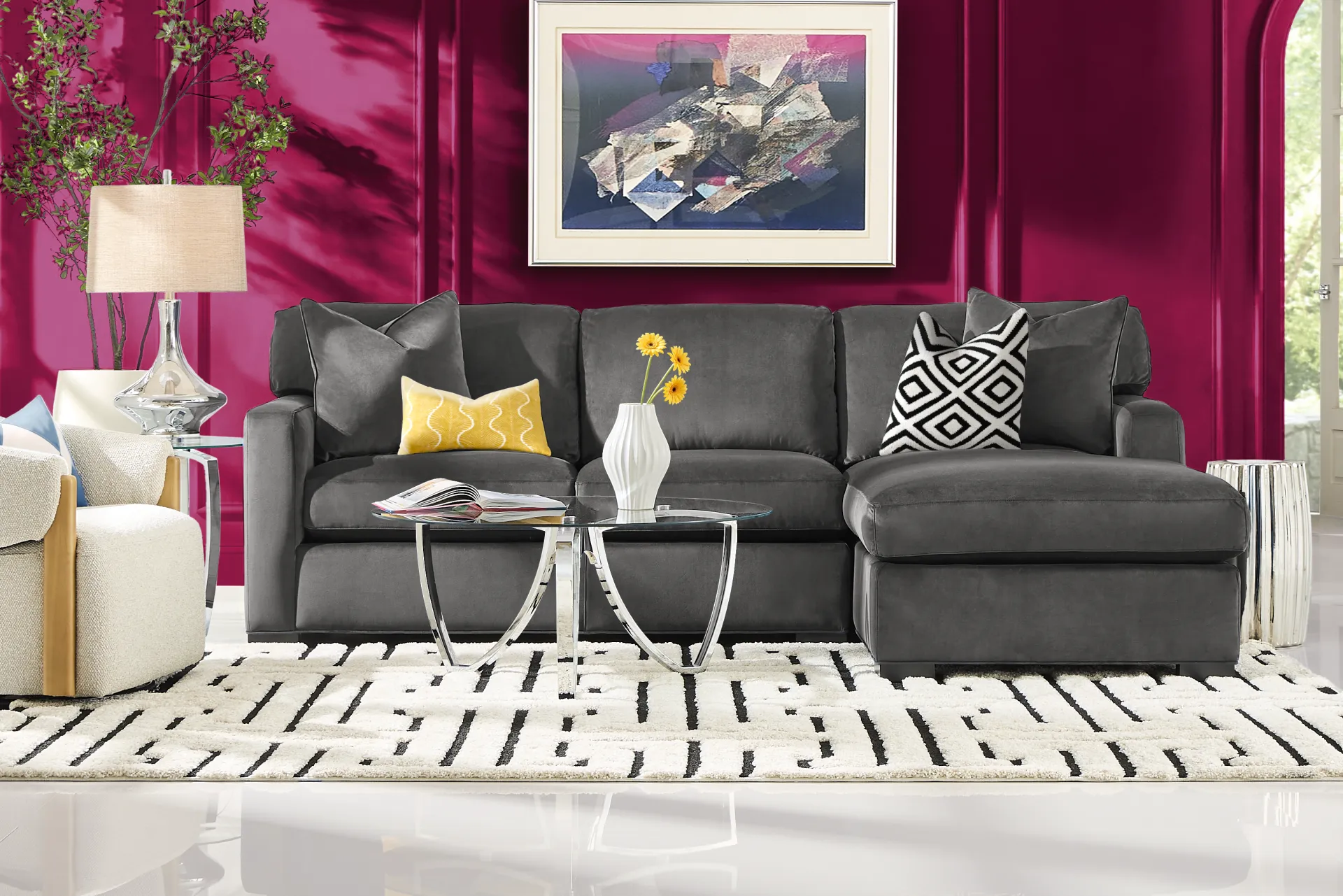Harmonie Gunmetal 2 Pc Sectional - Image 1
