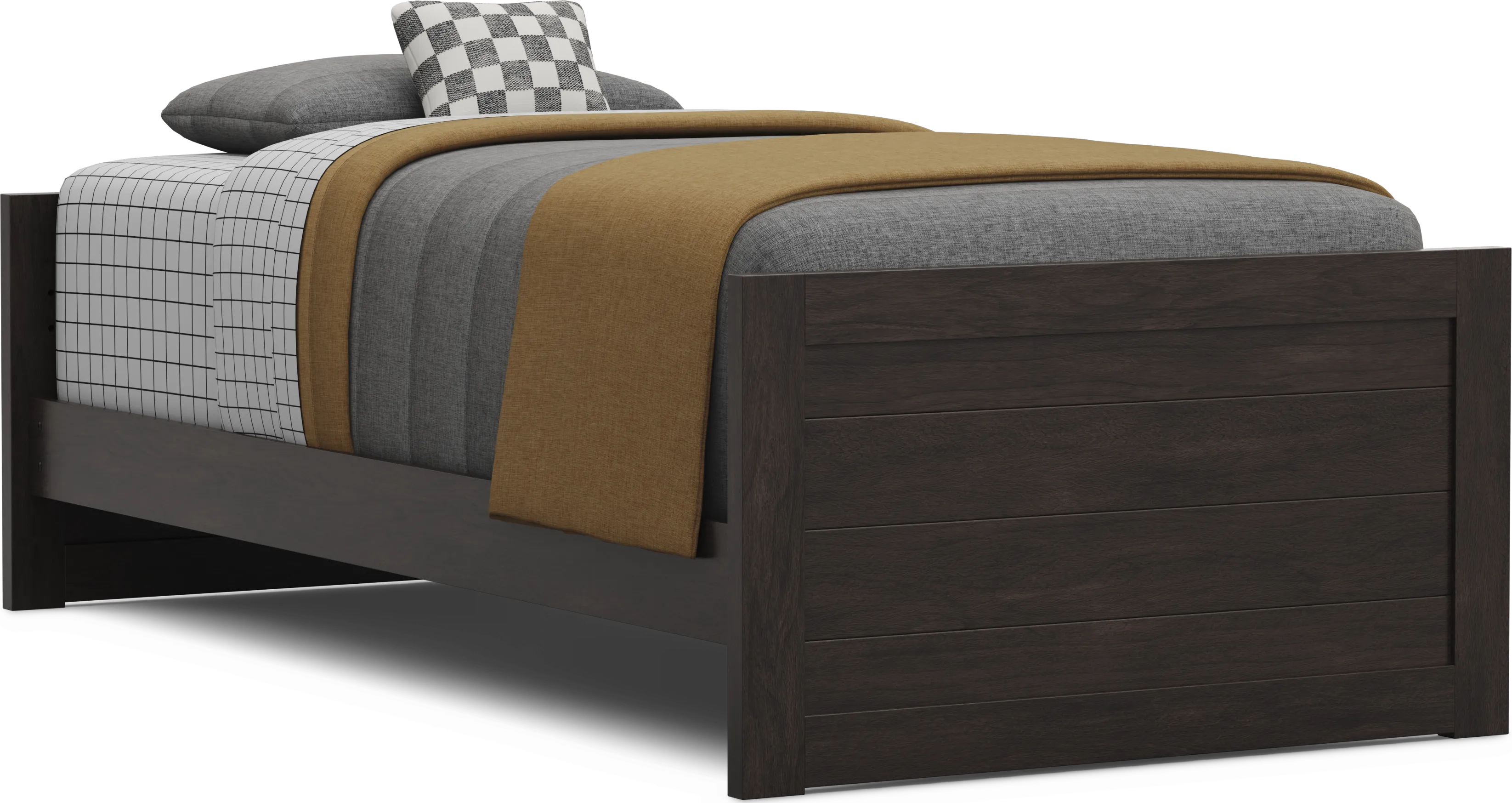 Kids Creekside 3.0 Charcoal Twin XL Low Profile Bed - Thumbnail - Image 1