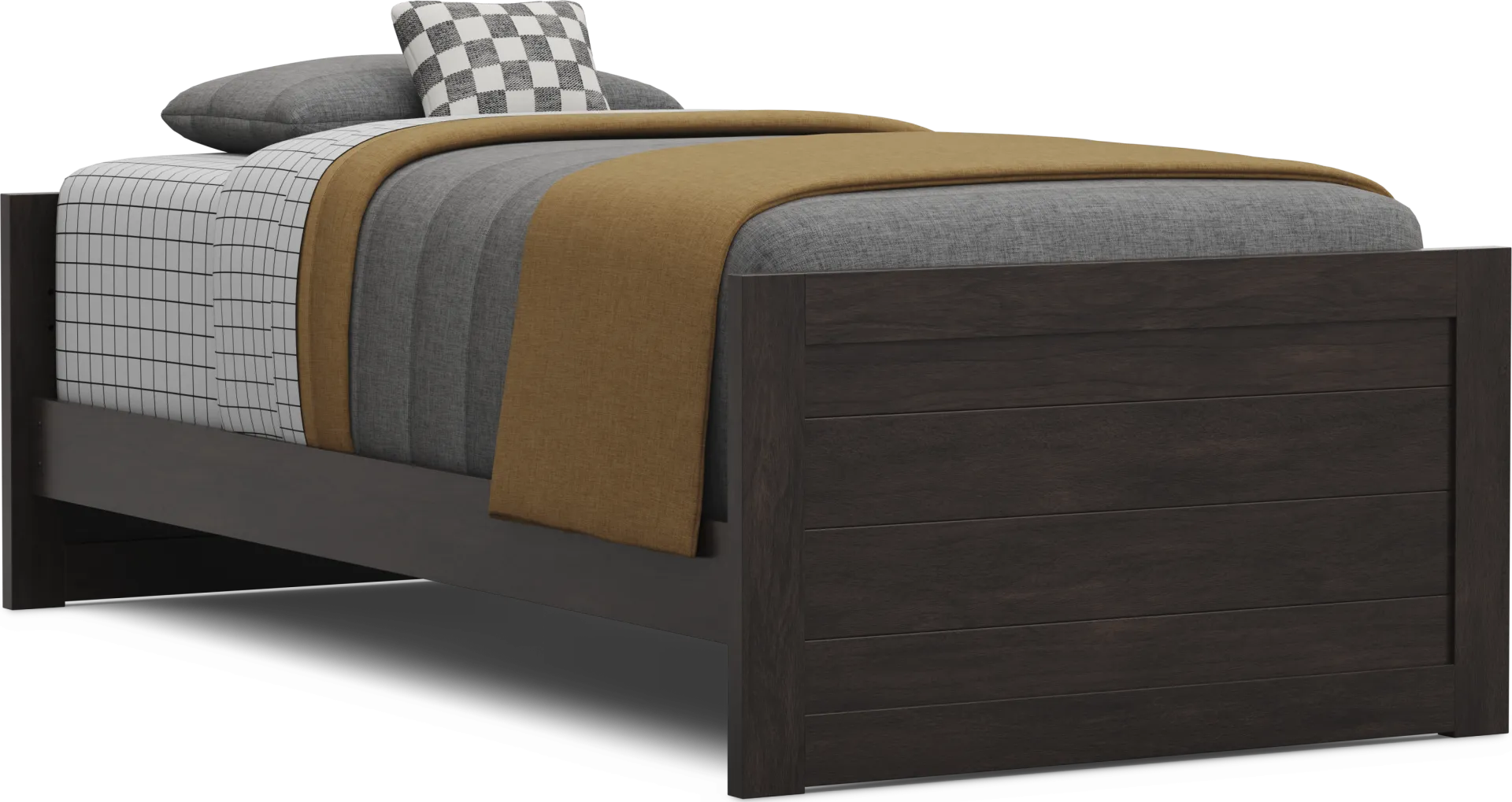 Kids Creekside 3.0 Charcoal Twin XL Low Profile Bed - Image 1