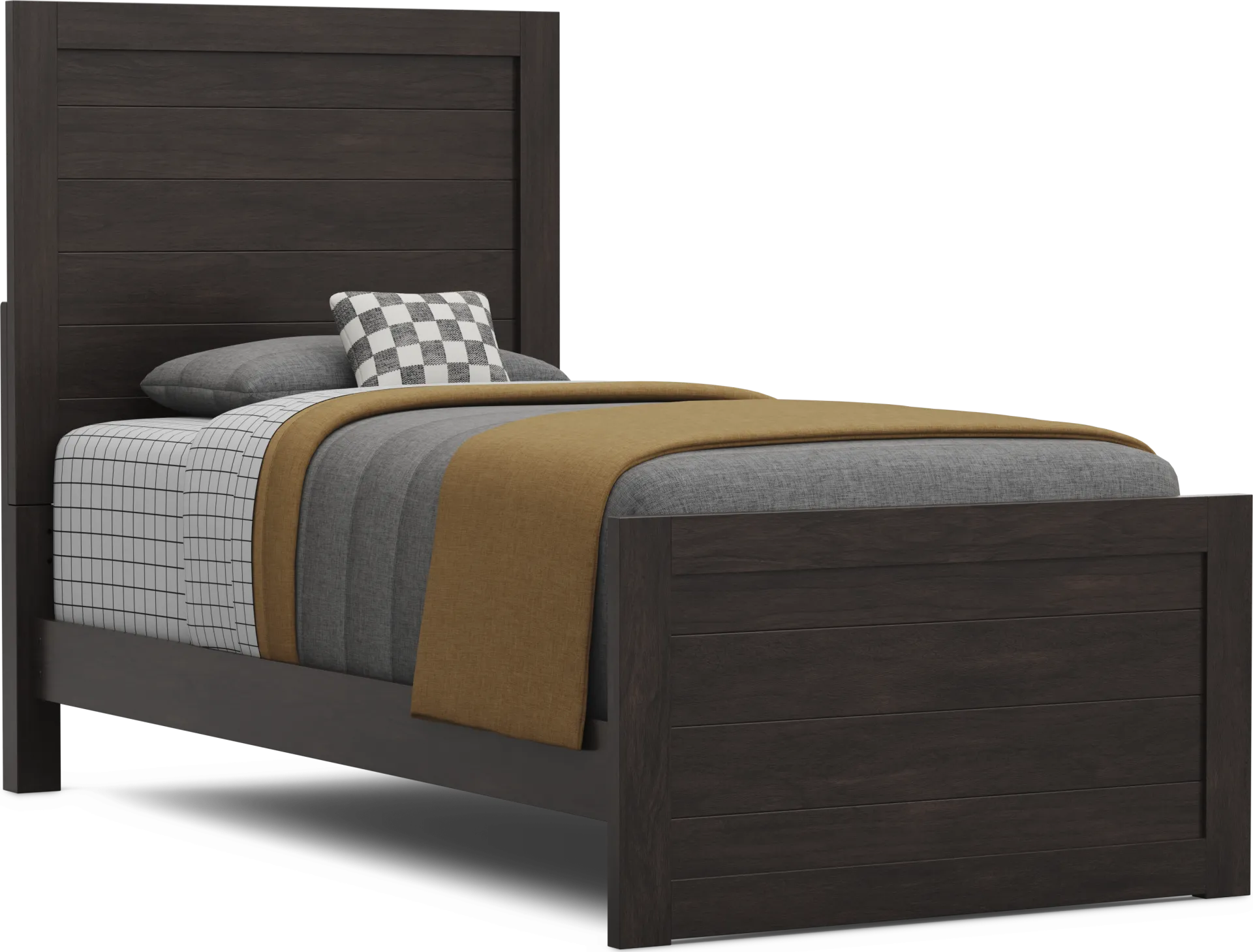 Kids Creekside 3.0 Charcoal Twin XL Panel Bed - Image 1