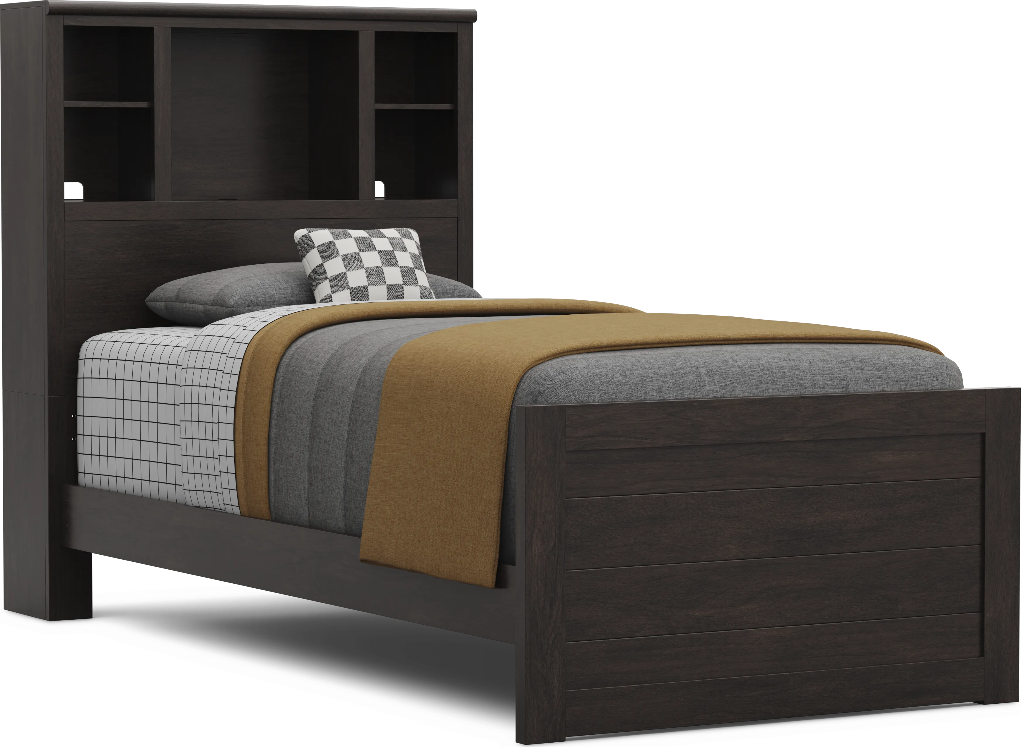 Kids Creekside 3.0 Charcoal Twin XL Bookcase Bed - Thumbnail - Image 1