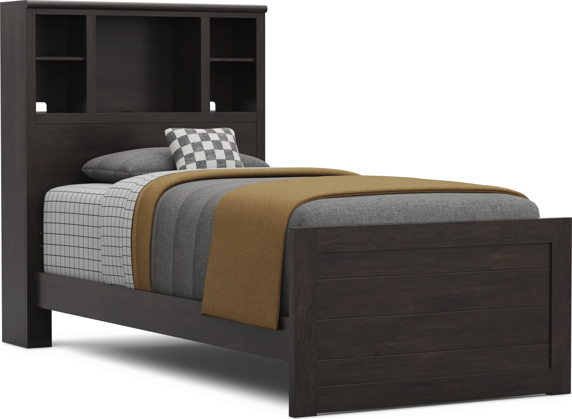 Kids Creekside 3.0 Charcoal Twin XL Bookcase Bed - Image 1
