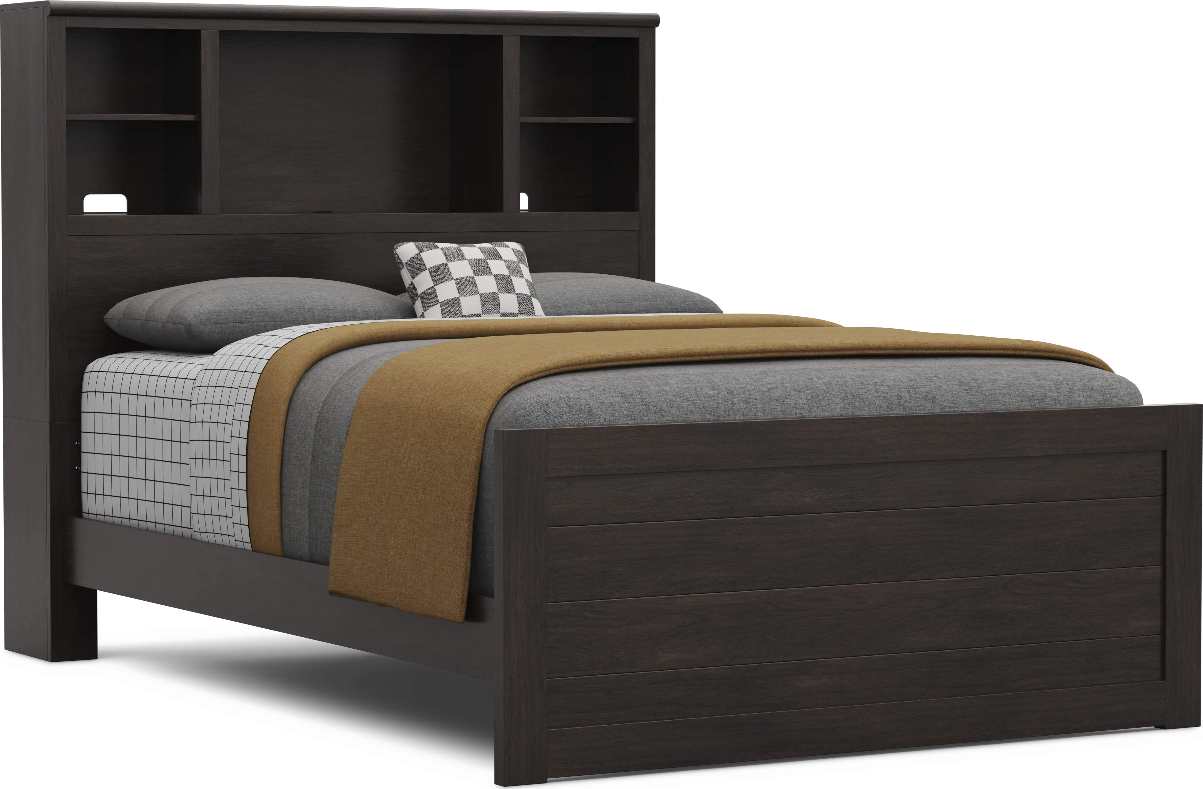 Kids Creekside 3.0 Charcoal Full Bookcase Bedroom - Thumbnail - Image 2