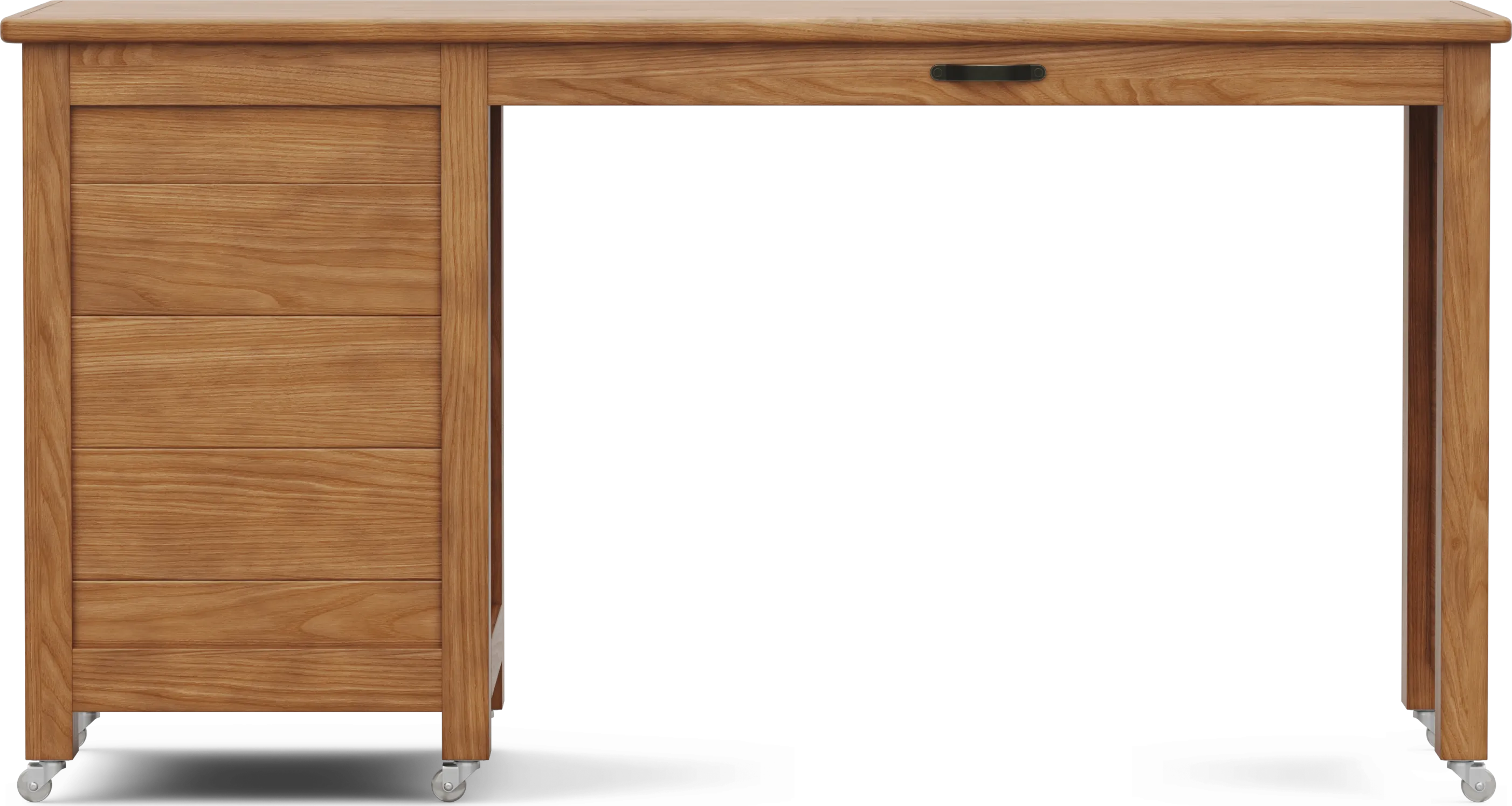 Kids Creekside 3.0 Chestnut Color Caster Desk - Thumbnail - Image 1
