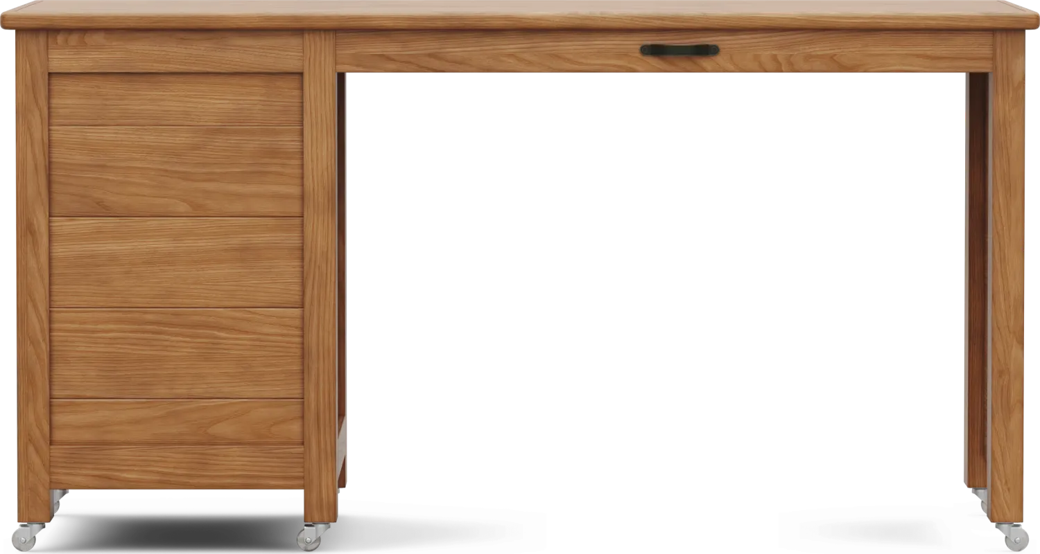 Kids Creekside 3.0 Chestnut Color Caster Desk