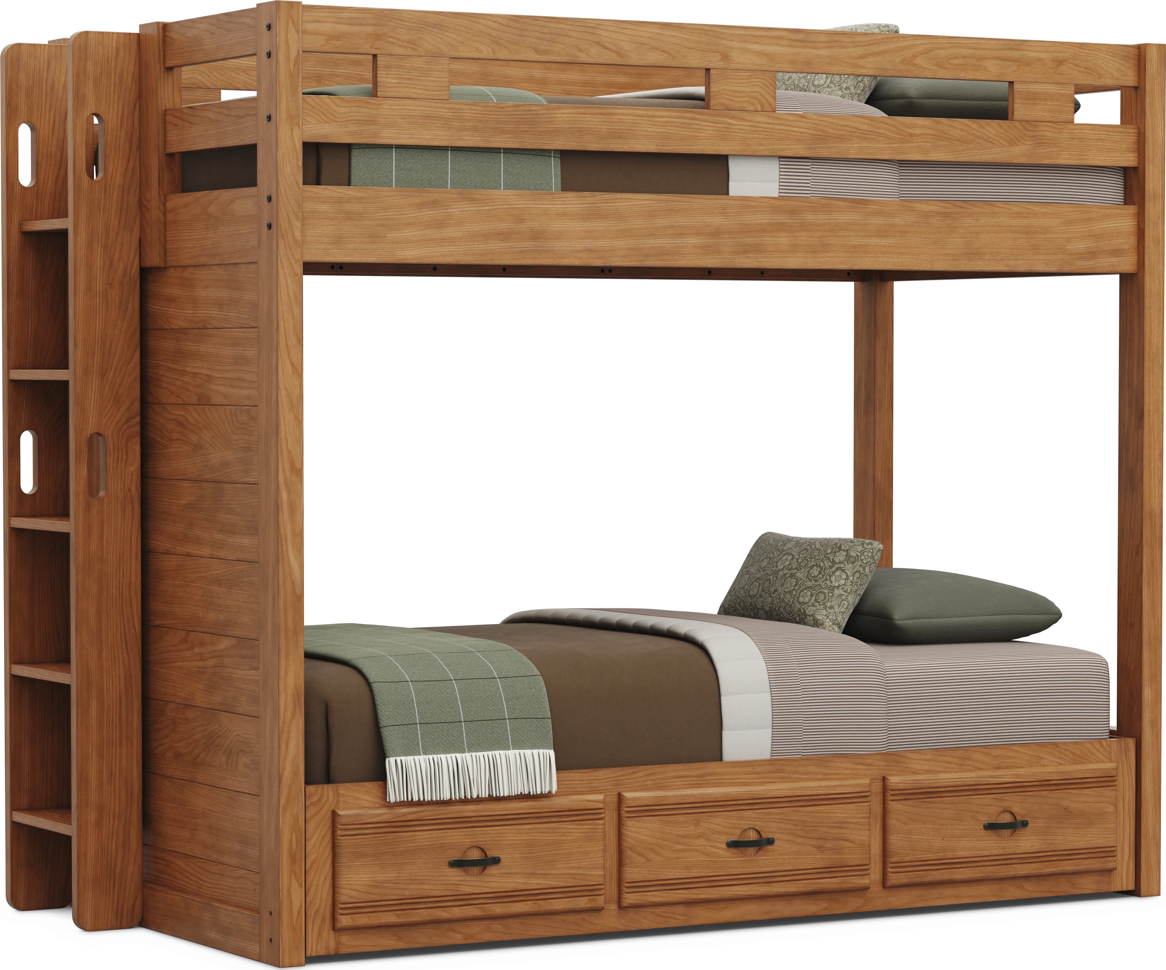 Kids Creekside 3.0 Chestnut Color Twin/Twin Bunk Bed - Thumbnail - Image 1
