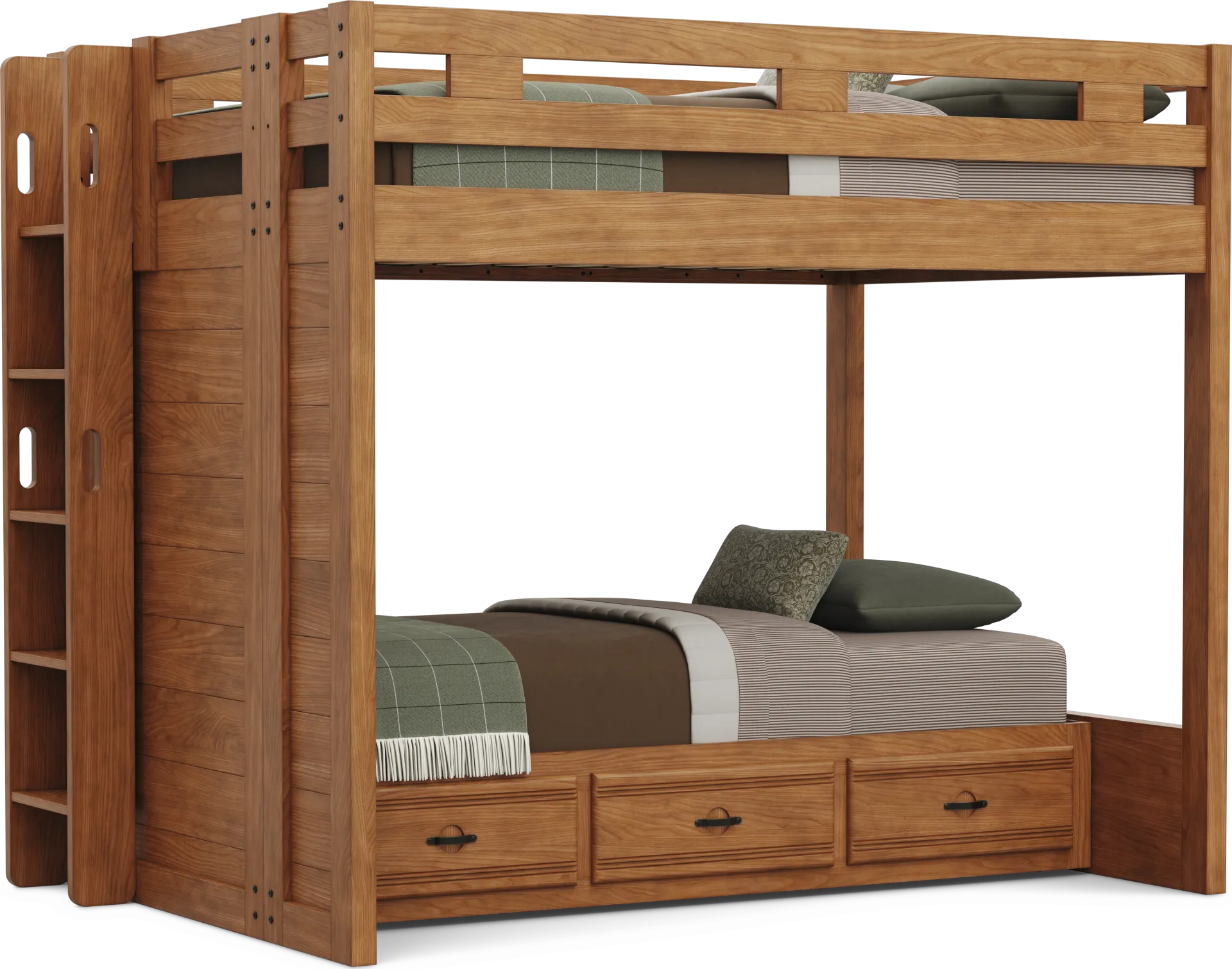 Kids Creekside 3.0 Chestnut Color Full/Twin Bunk Bed - Image 2