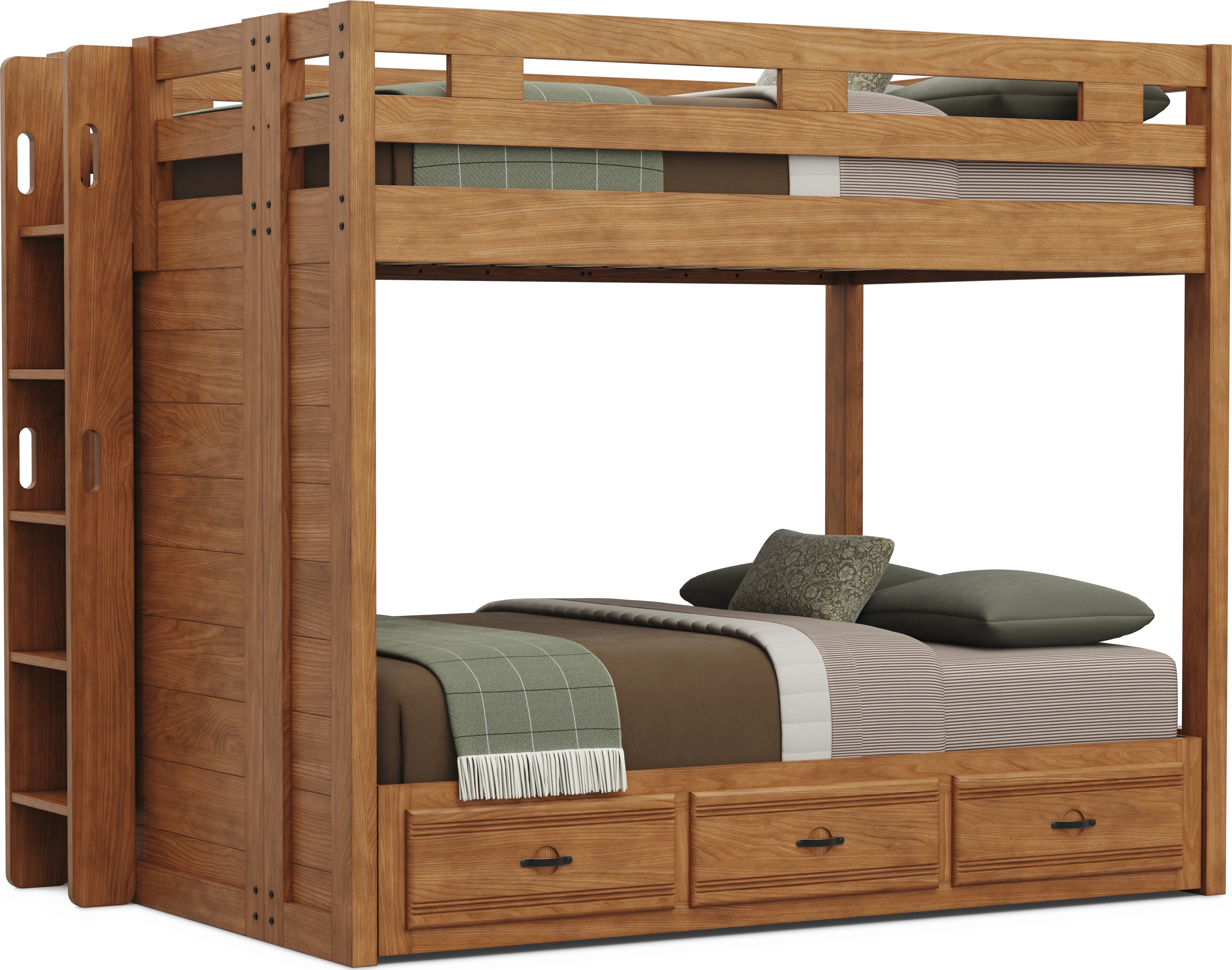 Kids Creekside 3.0 Chestnut Color Full/Full Bunk Bed - Thumbnail - Image 1